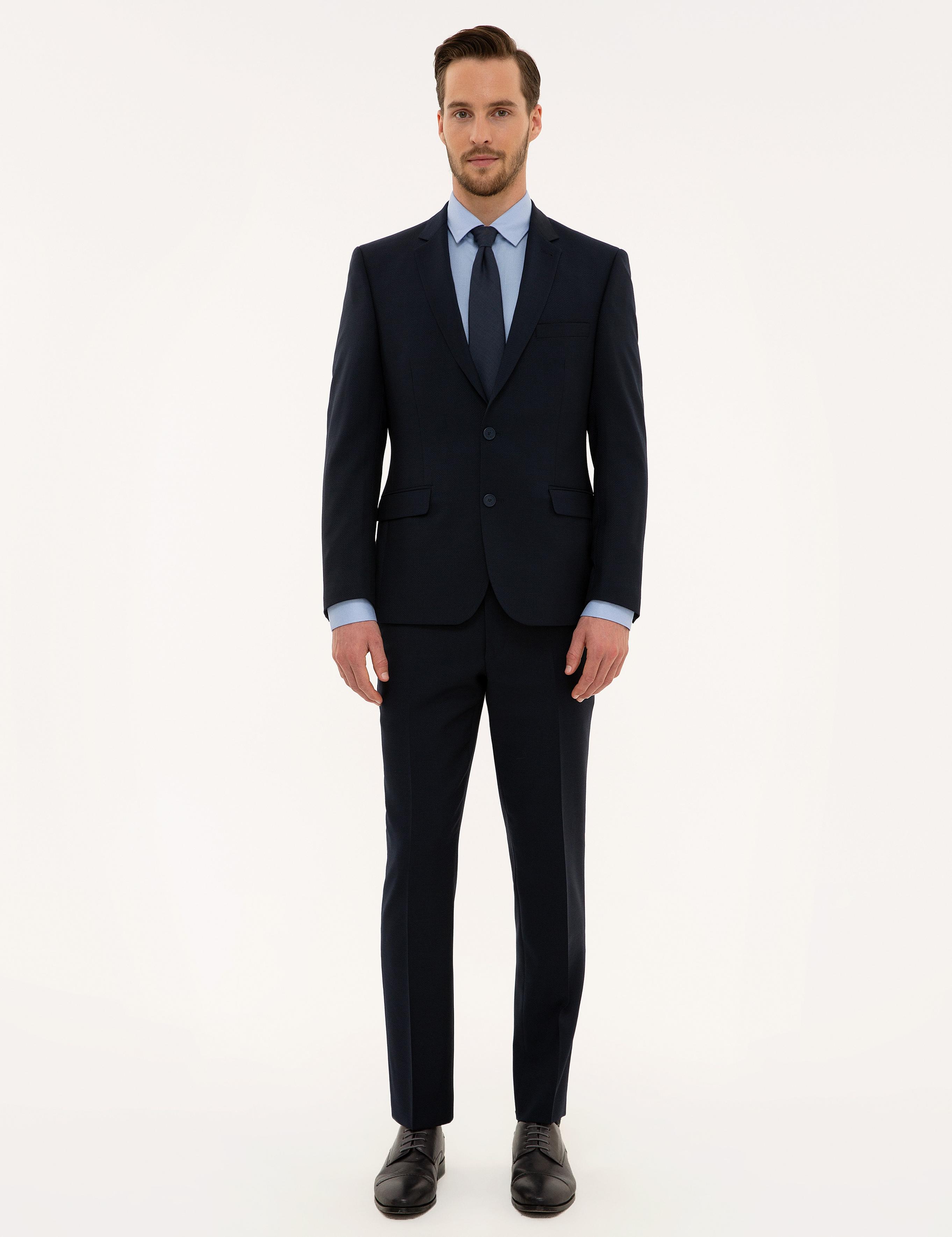 Lacivert Slim Fit Takım Elbise