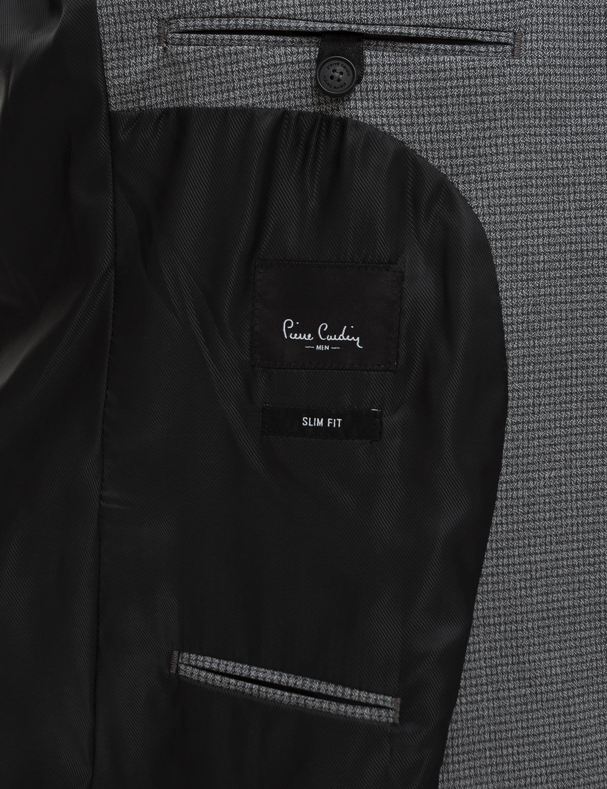 Gri Slim Fit Yelekli Takım Elbise - 50220019005