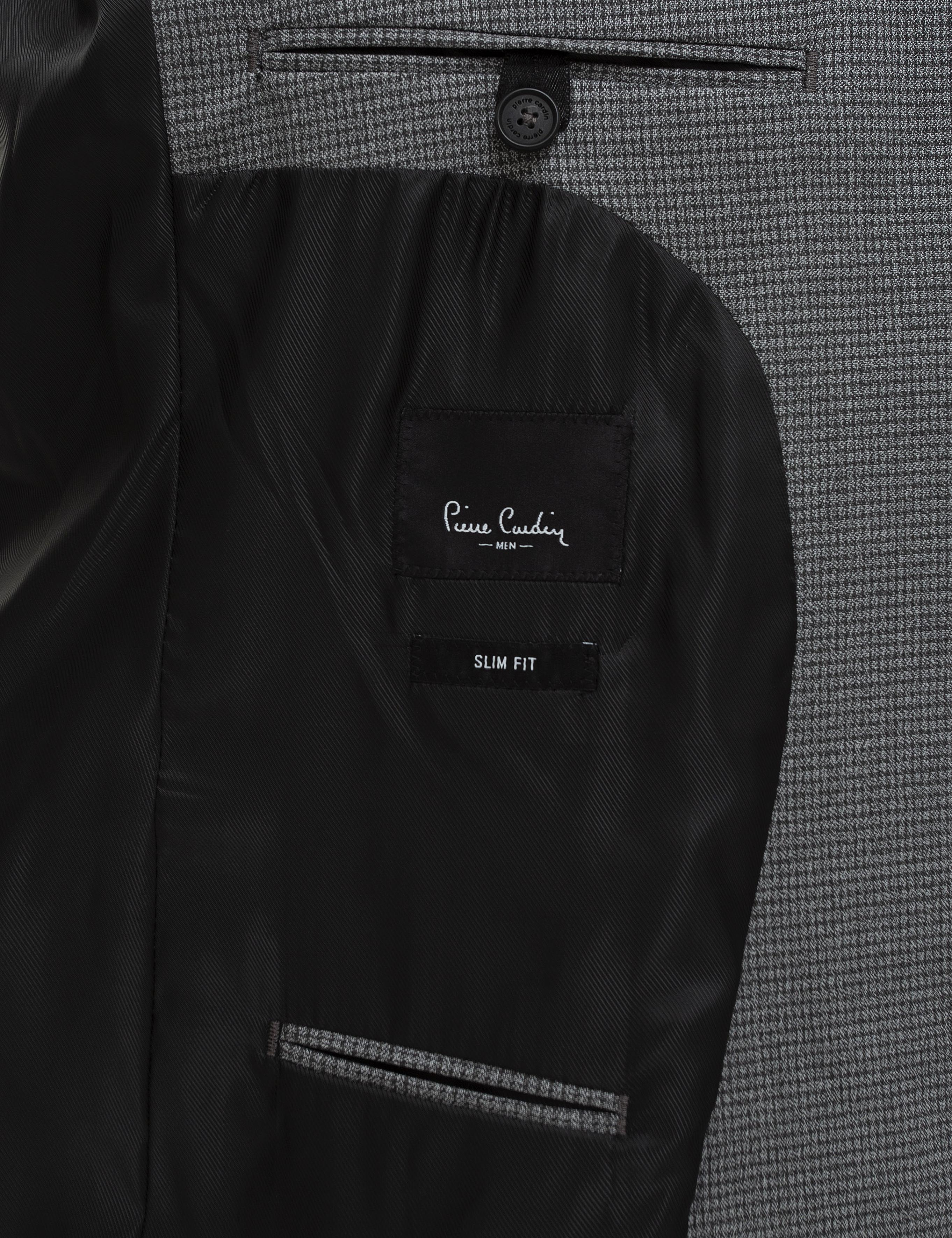 Gri Slim Fit Yelekli Takım Elbise