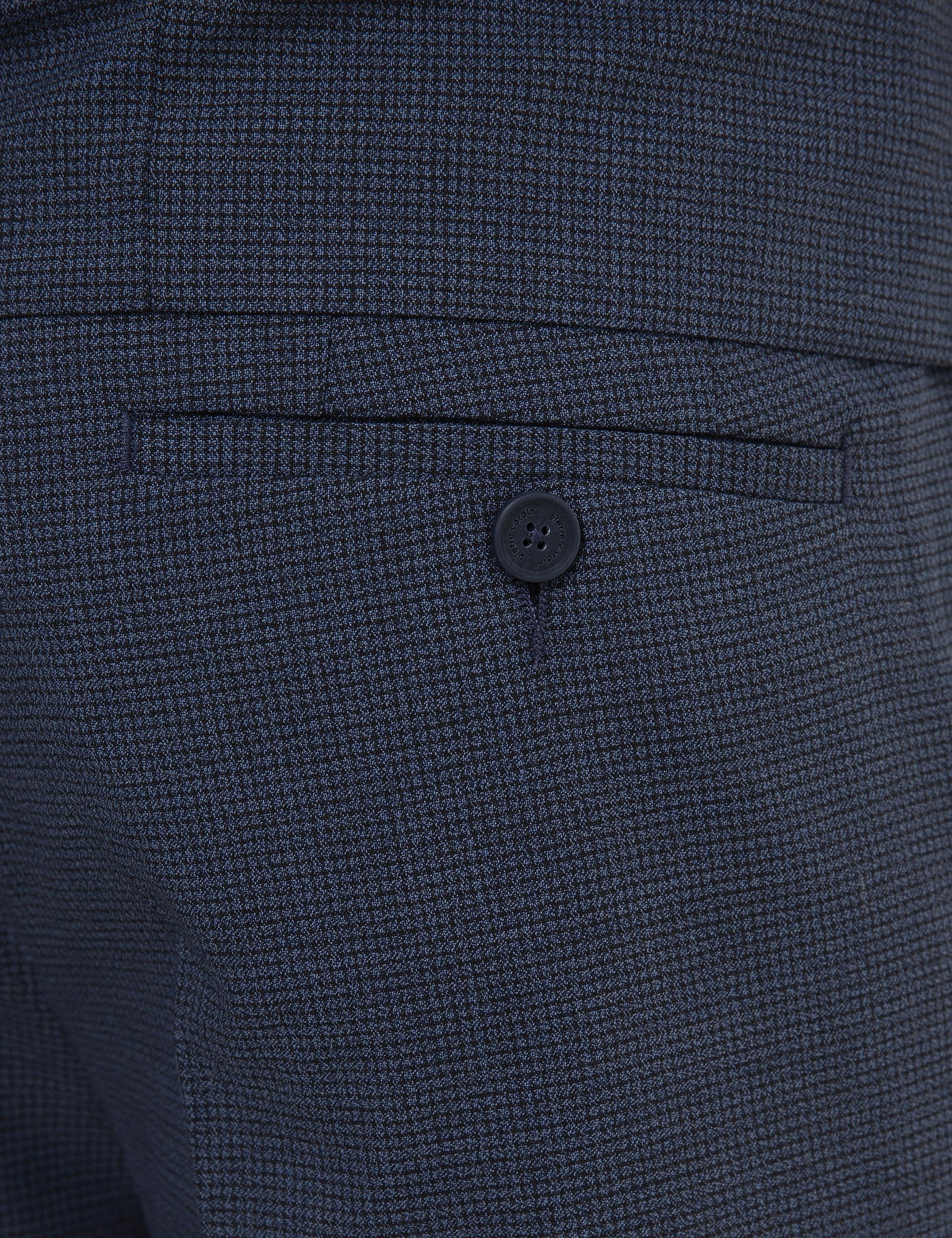 Lacivert Slim Fit Yelekli Takım Elbise - Image 6
