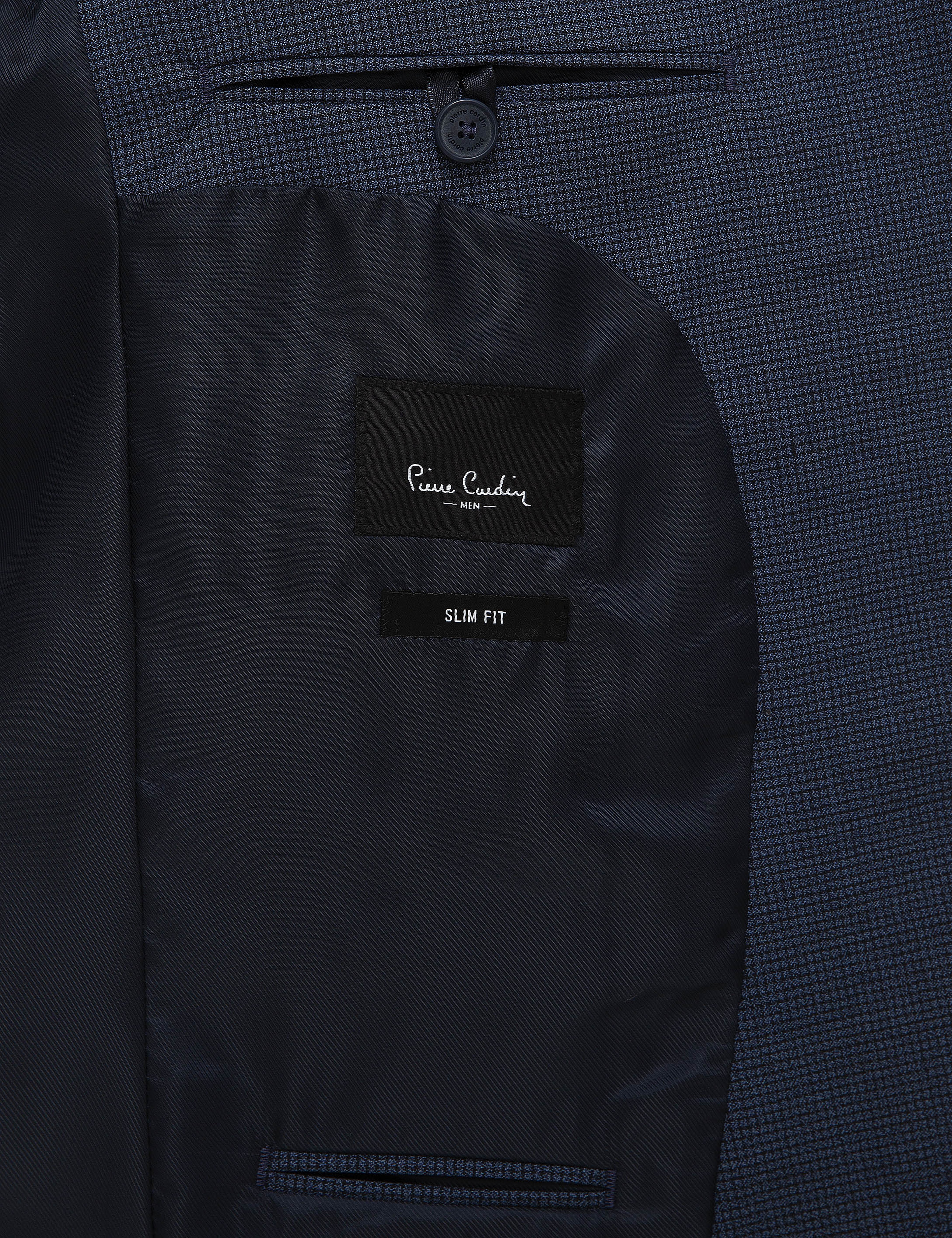 Lacivert Slim Fit Yelekli Takım Elbise - Image 7
