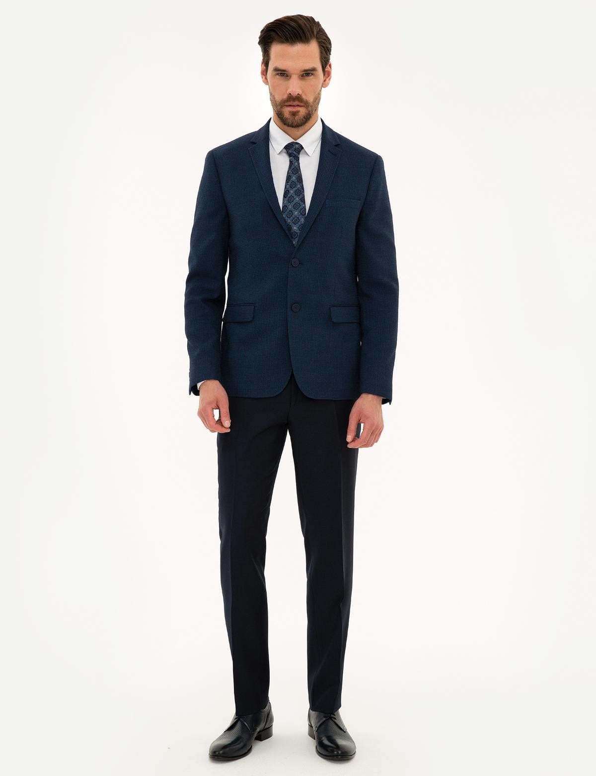 Lacivert Slim Fit Ceket - 50220037008