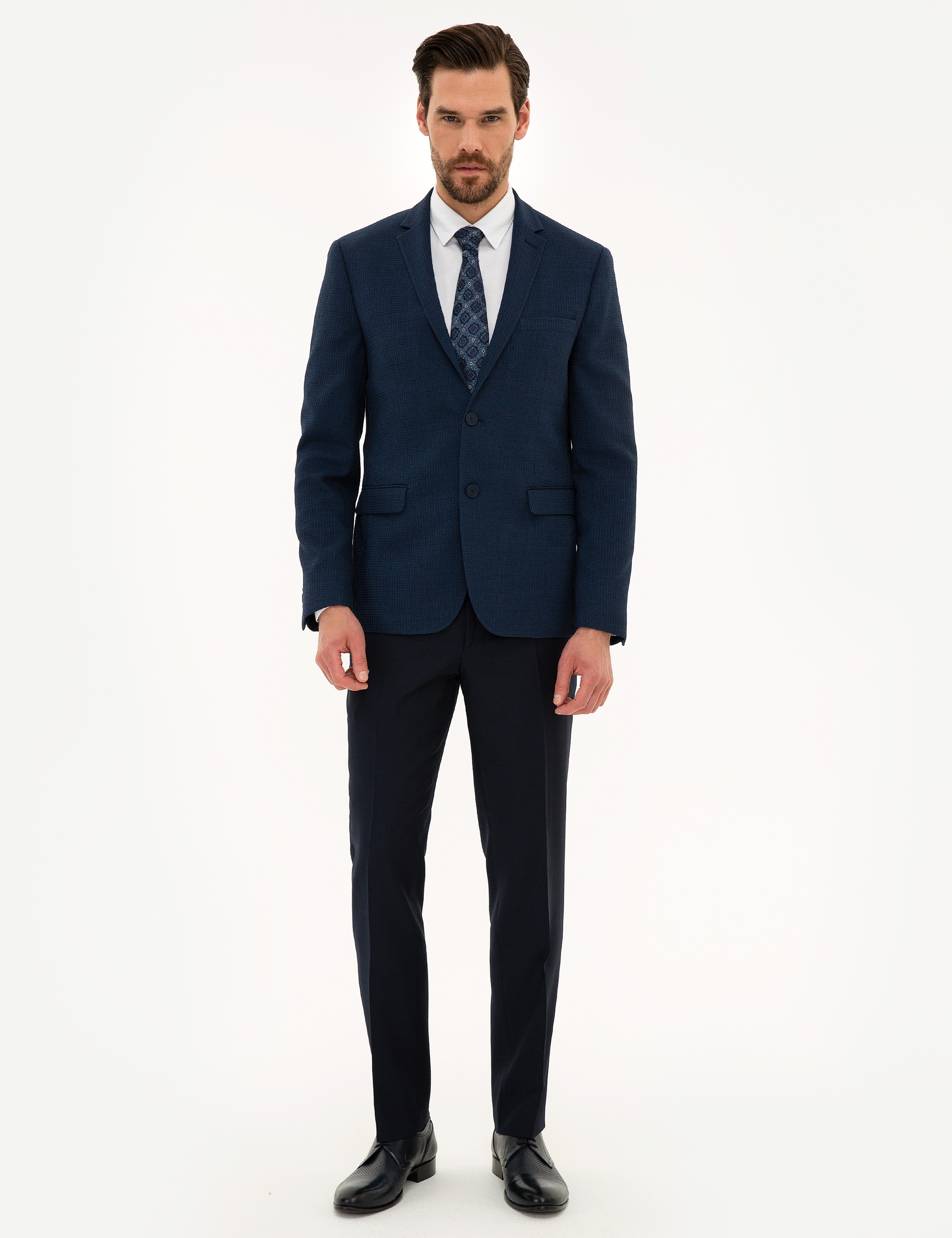 Lacivert Slim Fit Ceket