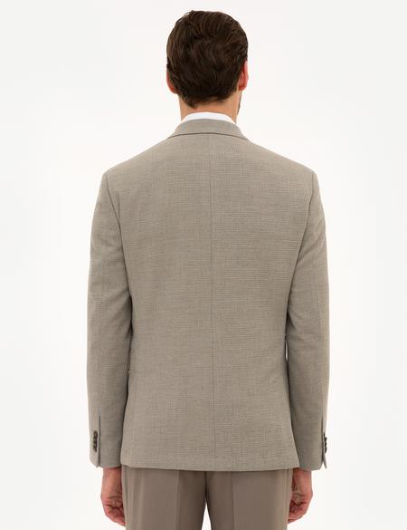 Açık Kahverengi Slim Fit Ceket - 50220037074
