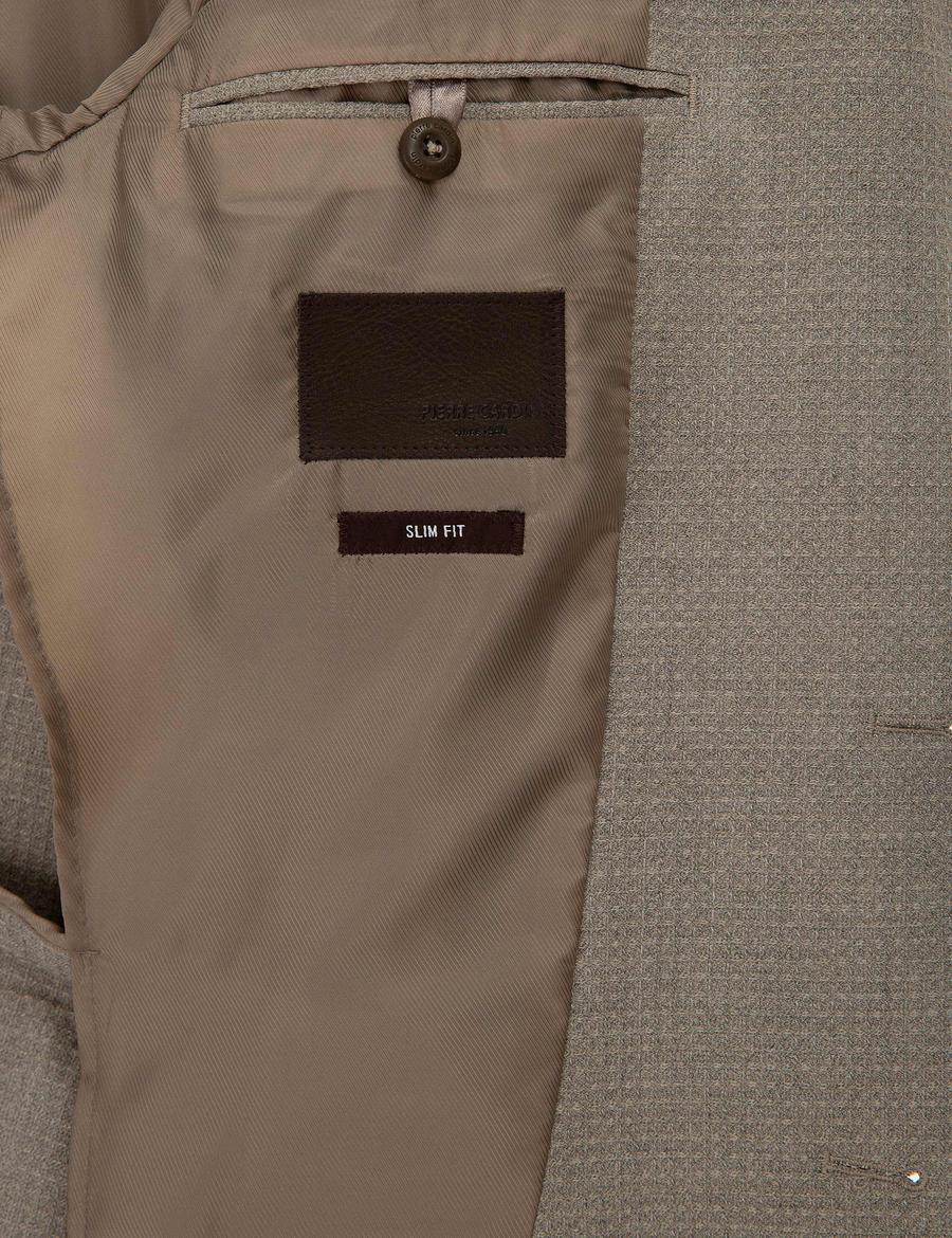 Açık Kahverengi Slim Fit Ceket