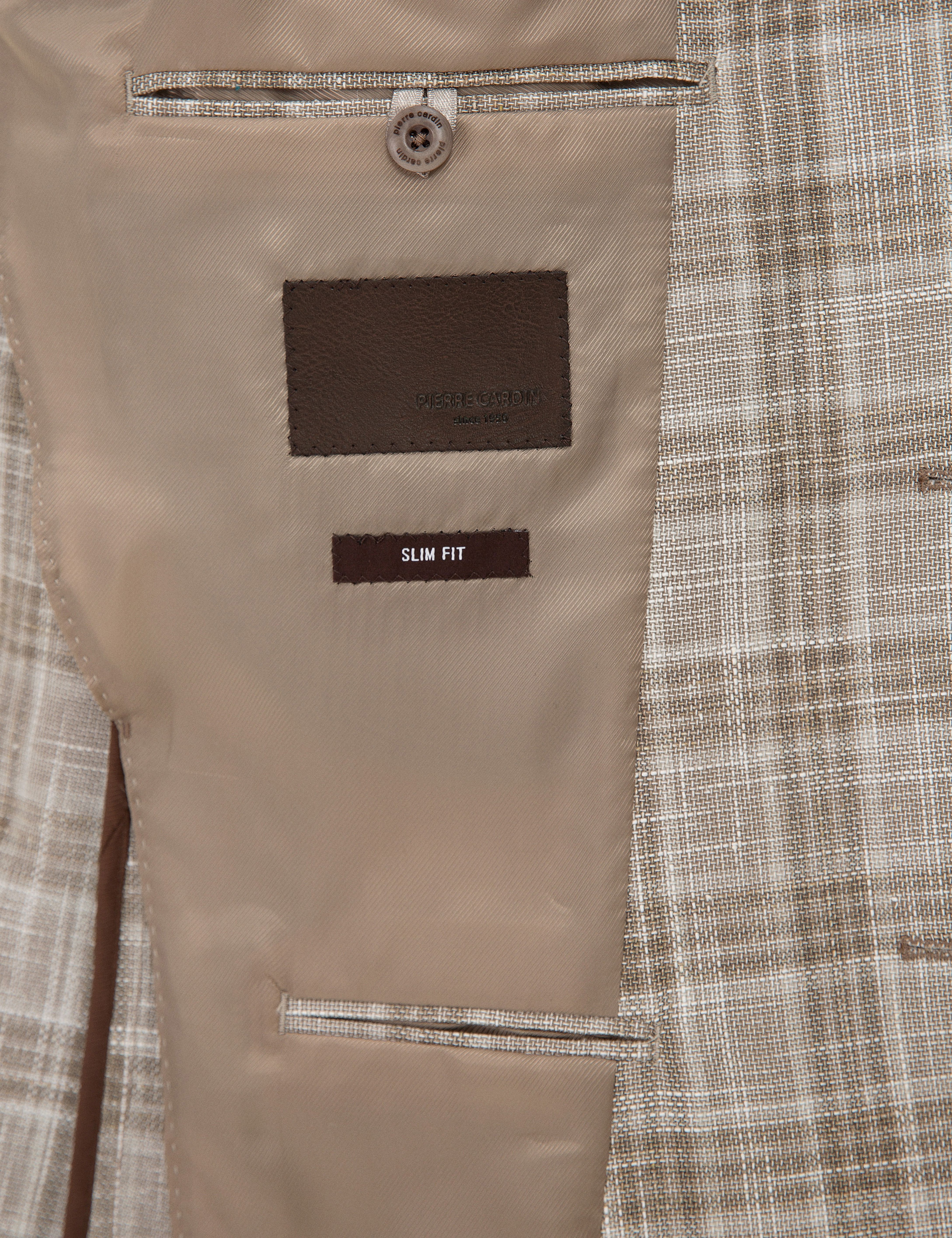 Kum Slim Fit Ekose Ceket