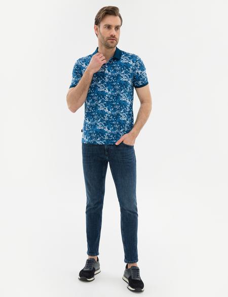 Lacivert Slim Fit Polo Yaka T-Shirt - 50220090003