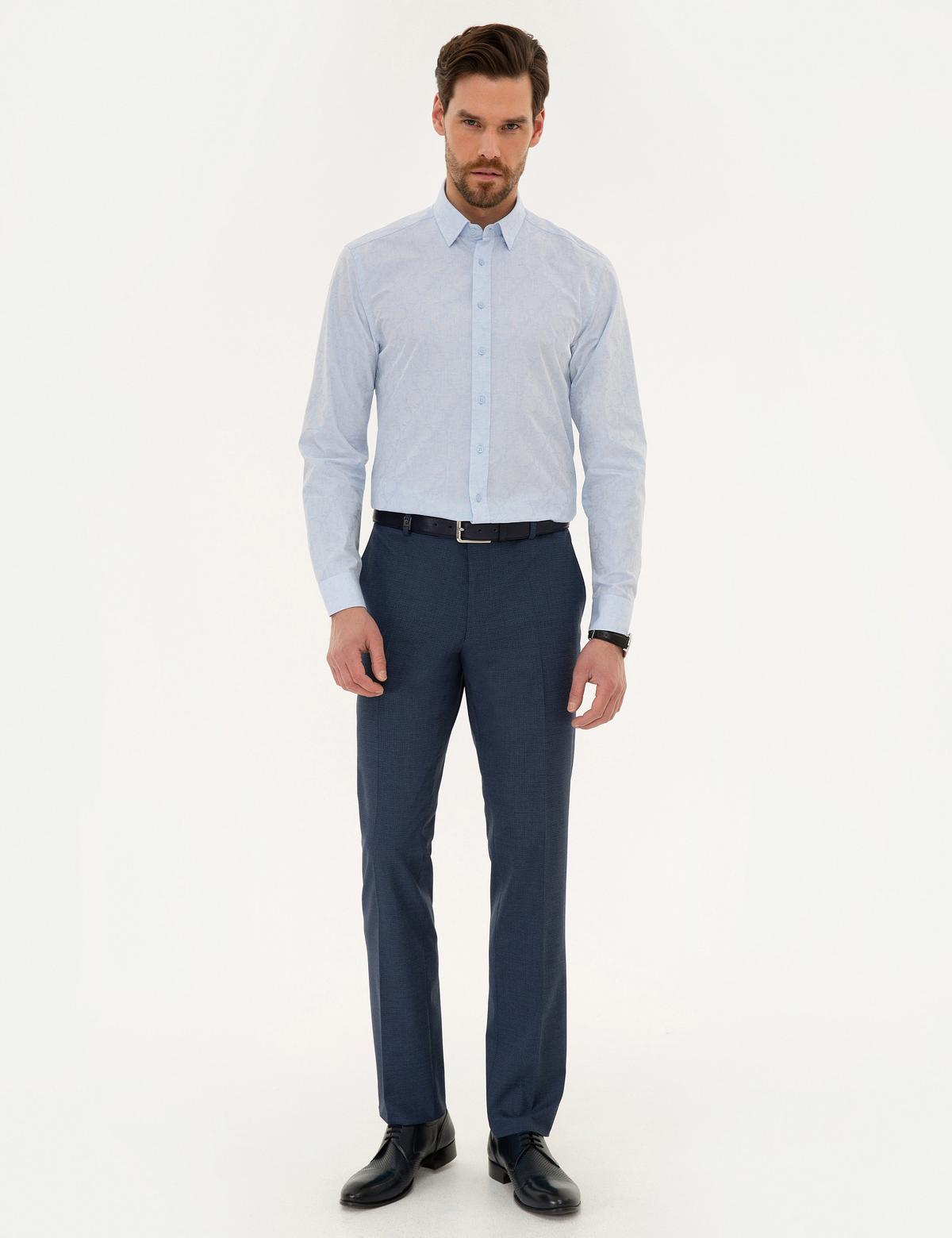 Açık Mavi Slim Fit Gömlek - 50220230001