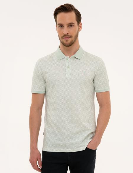 Mint Yeşil Slim Fit Polo Yaka T-Shirt - 50218599051