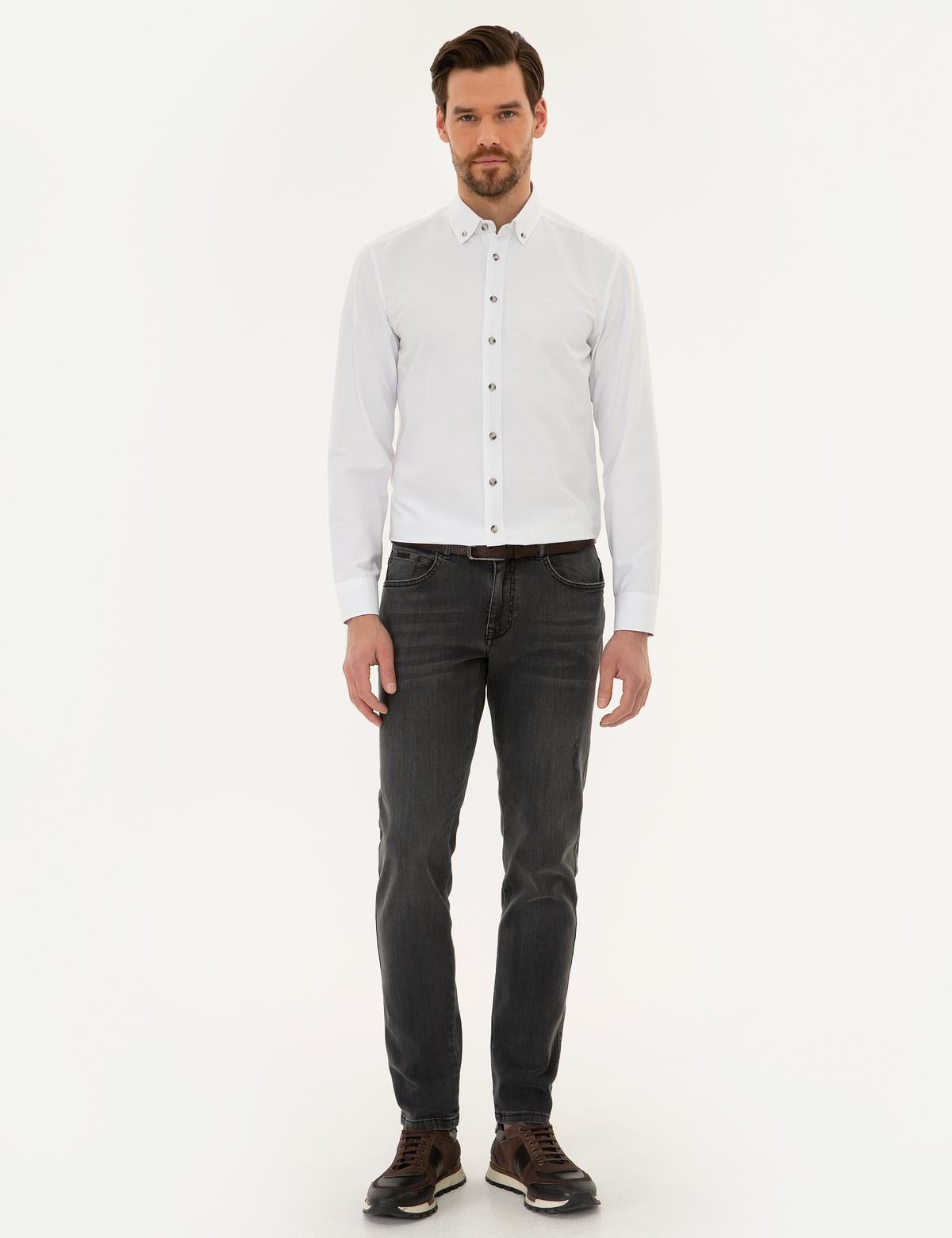 Füme Slim Fit Denim Pantolon
