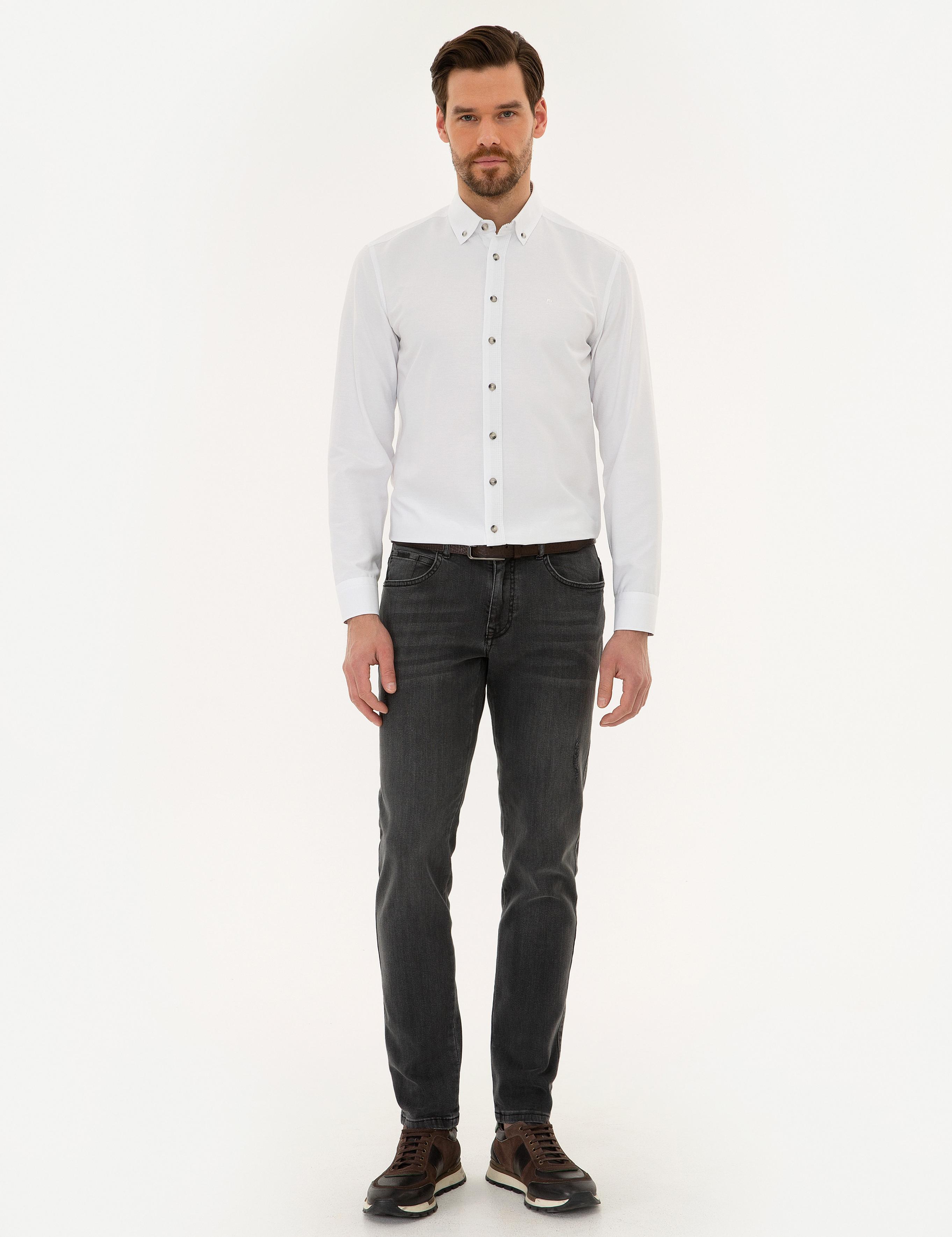 Füme Slim Fit Denim Pantolon