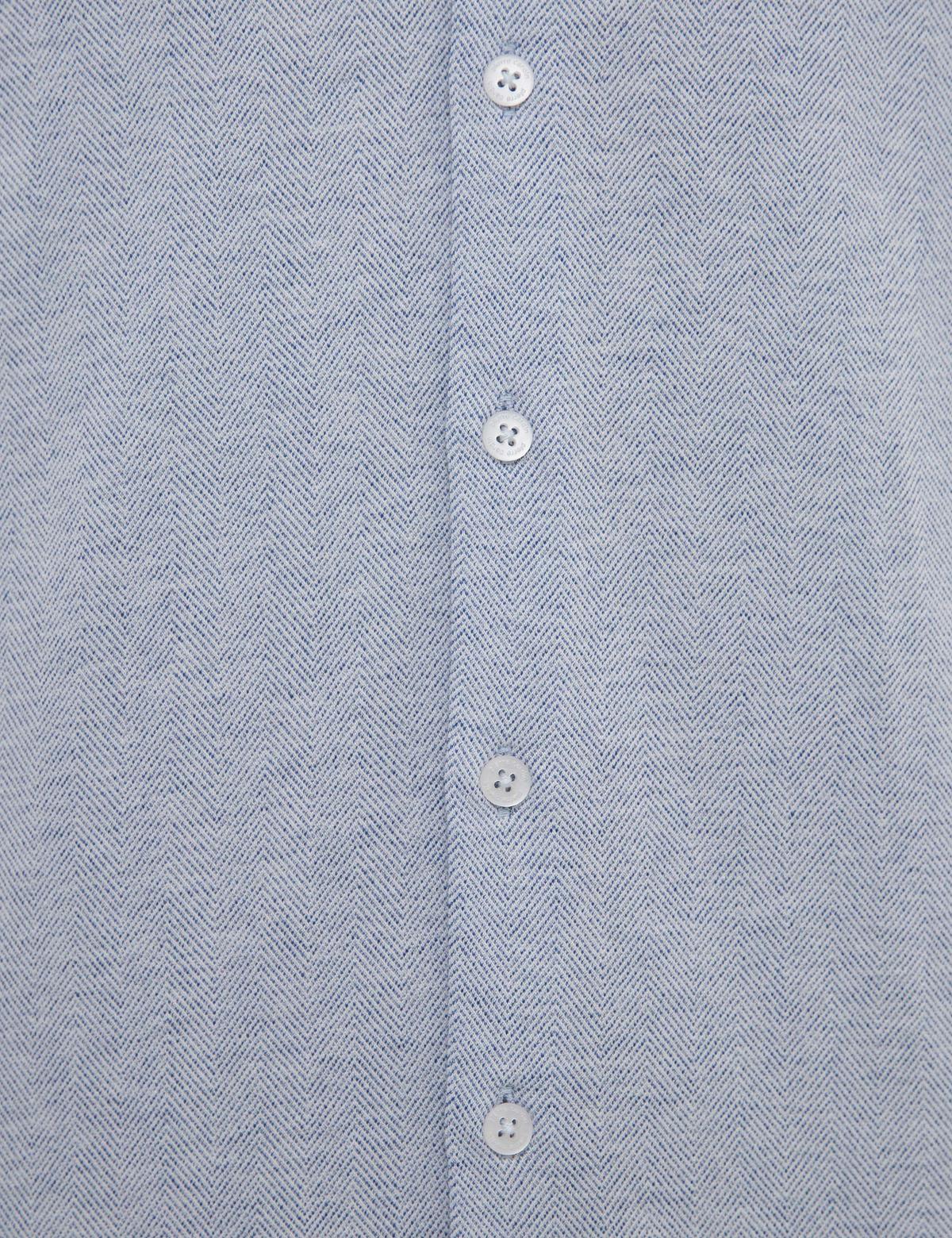 Koyu Mavi Slim Fit Gömlek Yaka Tişört - 50218584010