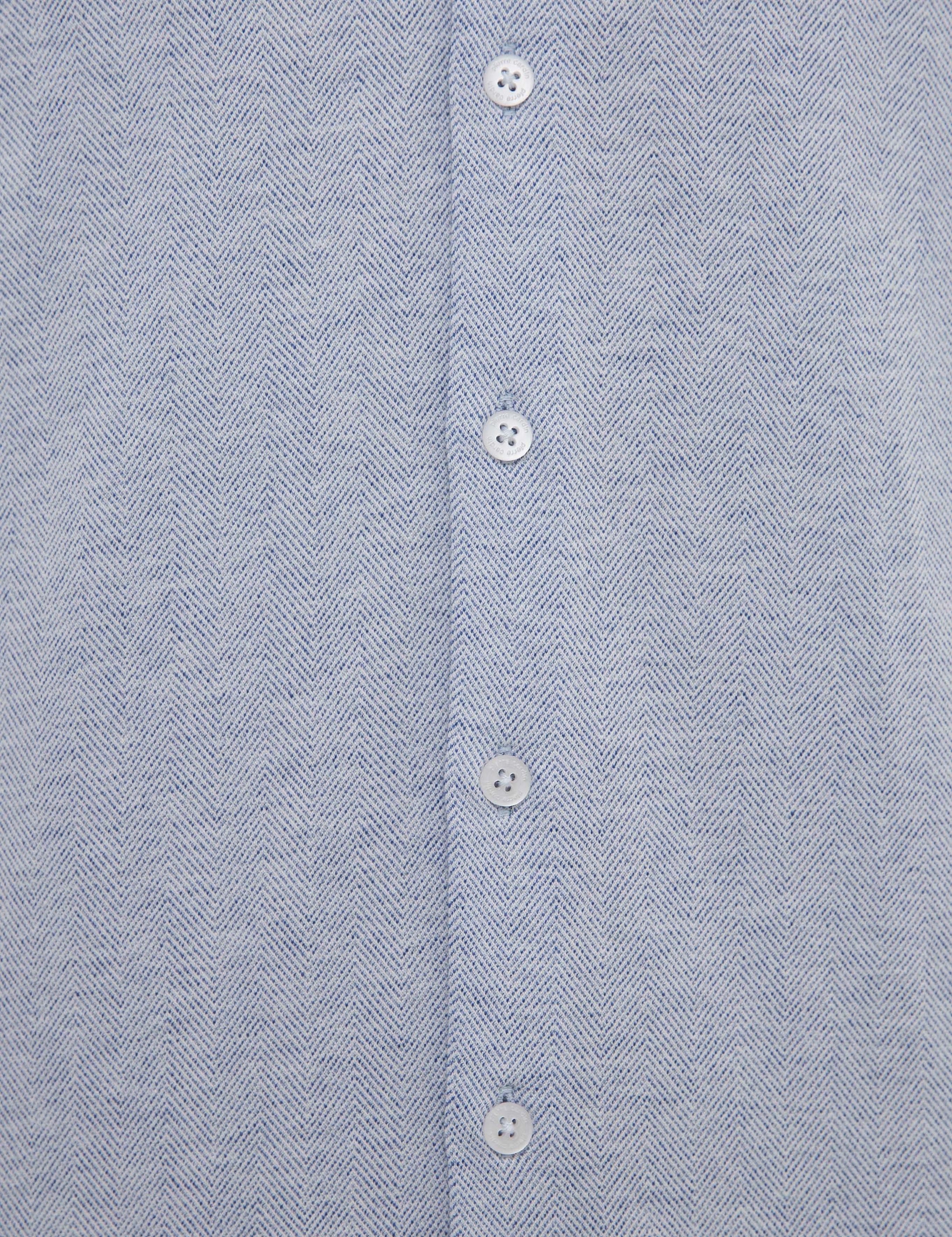 Koyu Mavi Slim Fit Gömlek Yaka Tişört