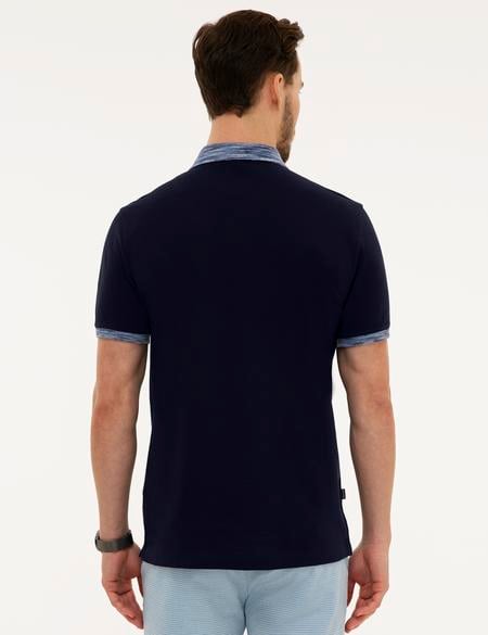 Lacivert Slim Fit T-Shirt - 50218593008