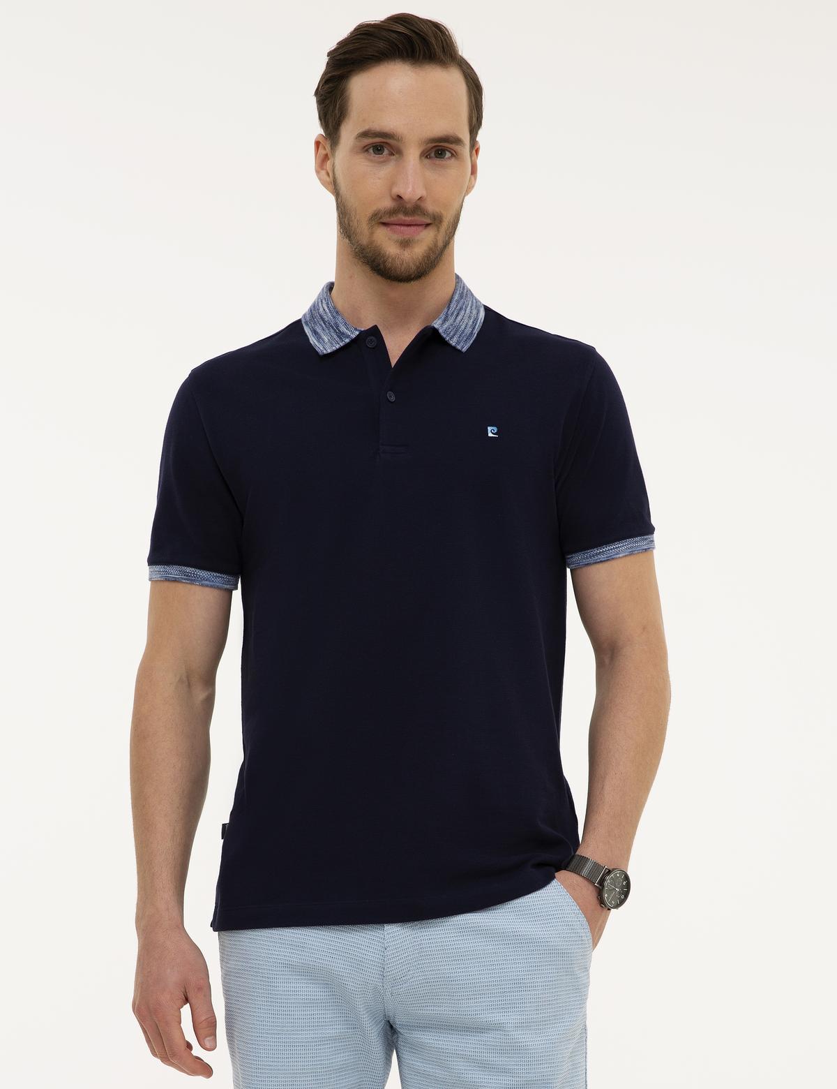 Lacivert Slim Fit T-Shirt - 50218593008