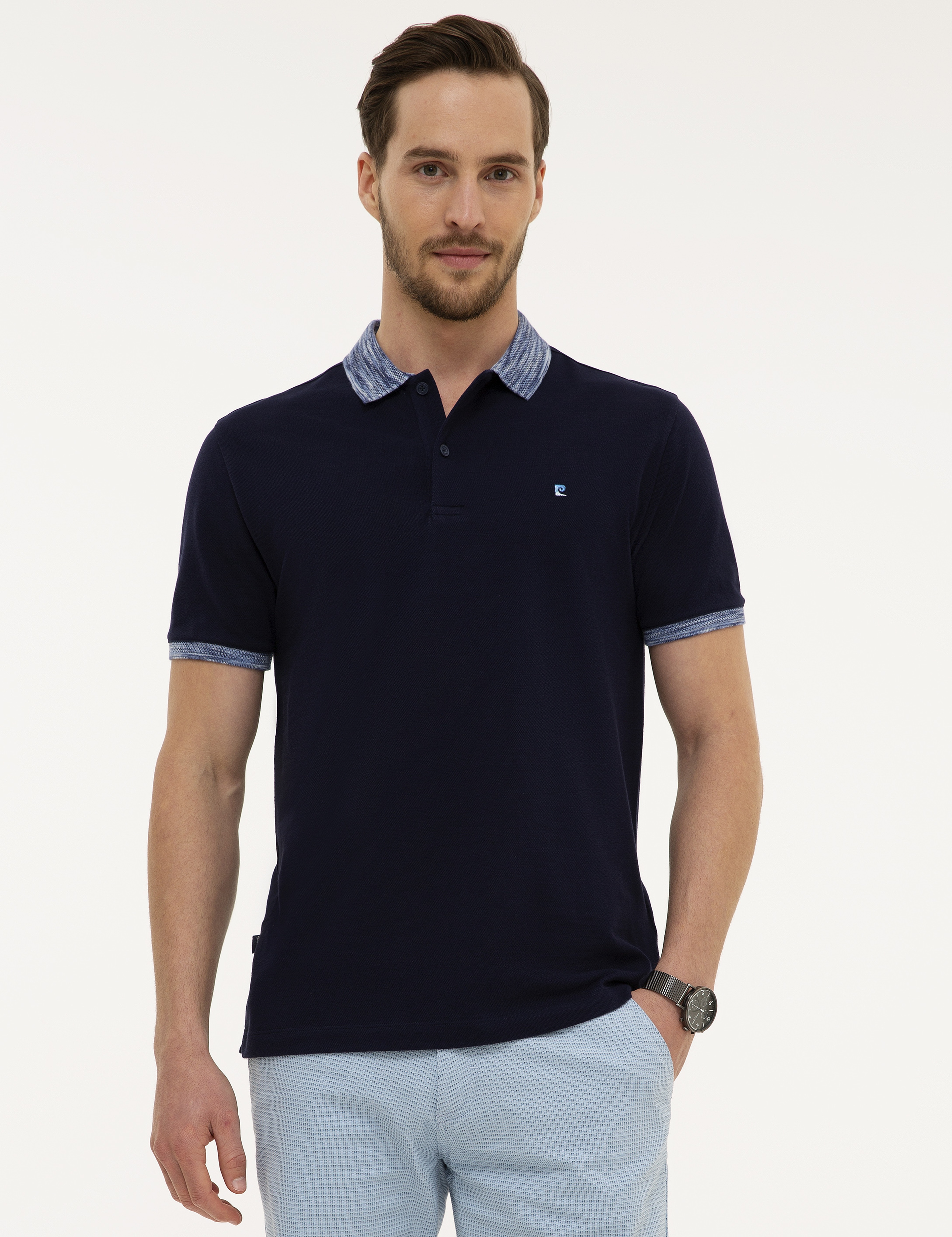 Lacivert Slim Fit T-Shirt - Image 2