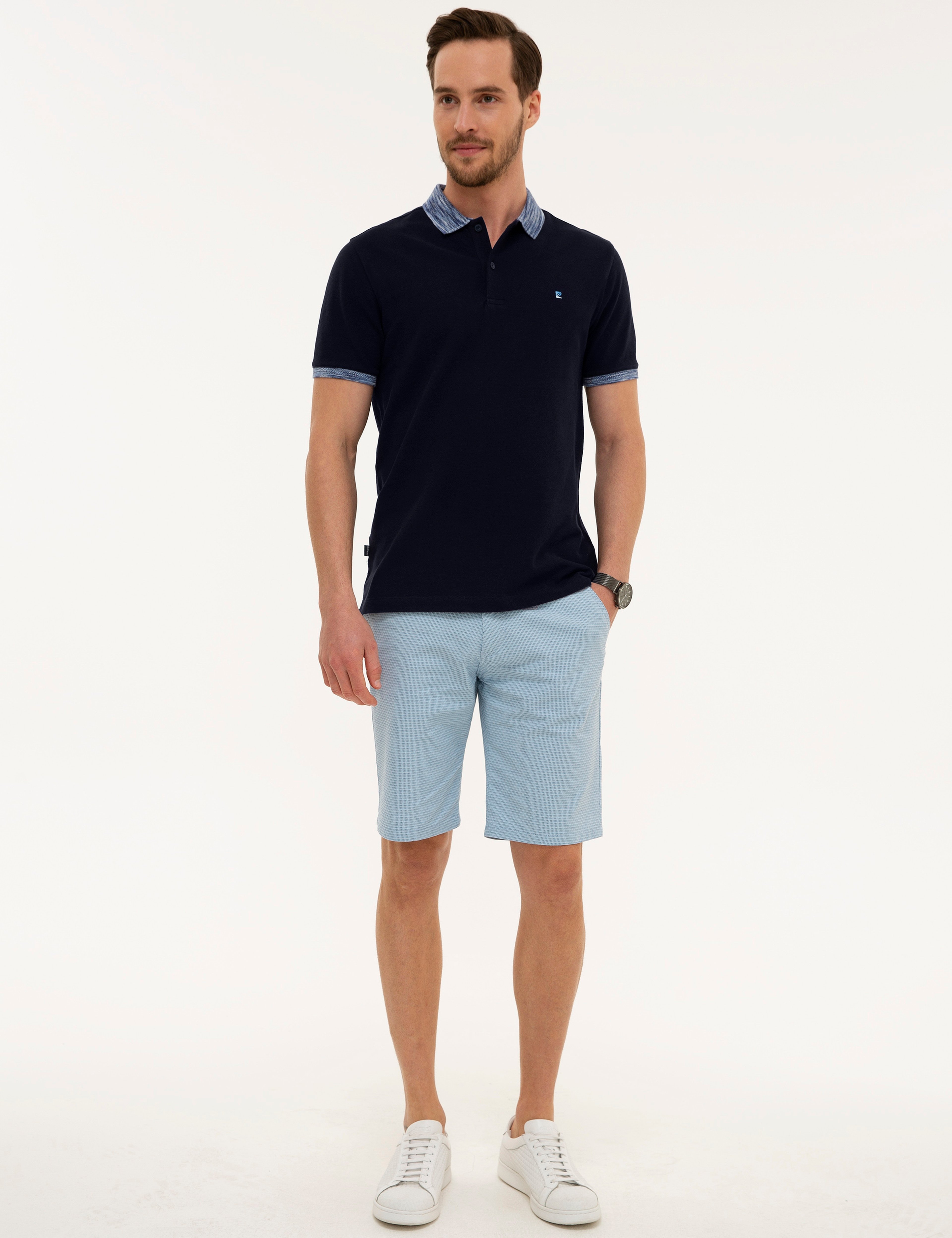 Lacivert Slim Fit T-Shirt