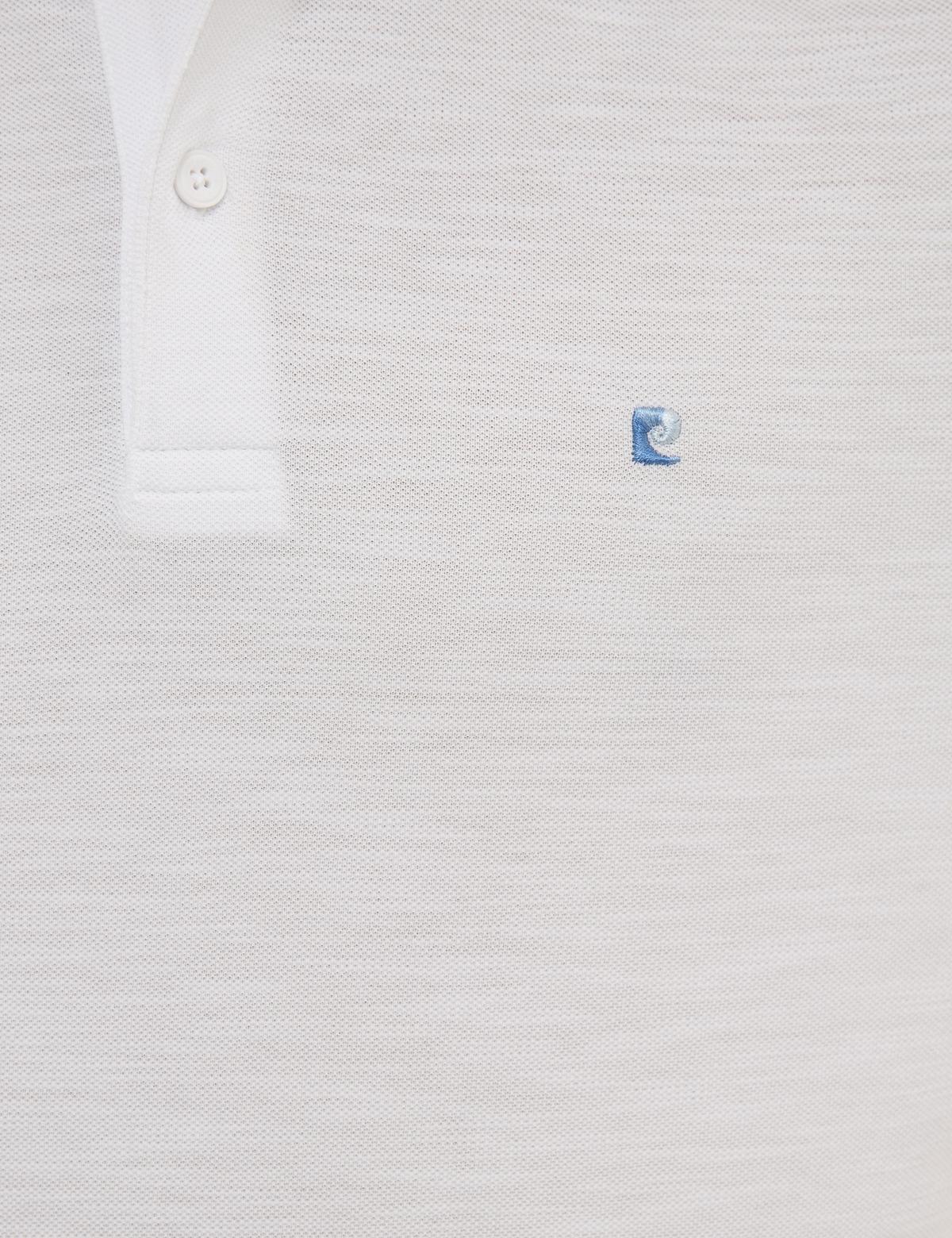 Beyaz Slim Fit Tişört - 50218593016