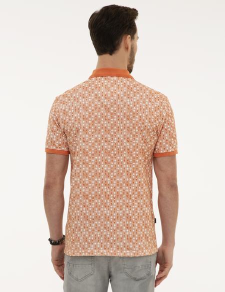 Turuncu Slim Fit Polo Yaka T-Shirt - 50218599061