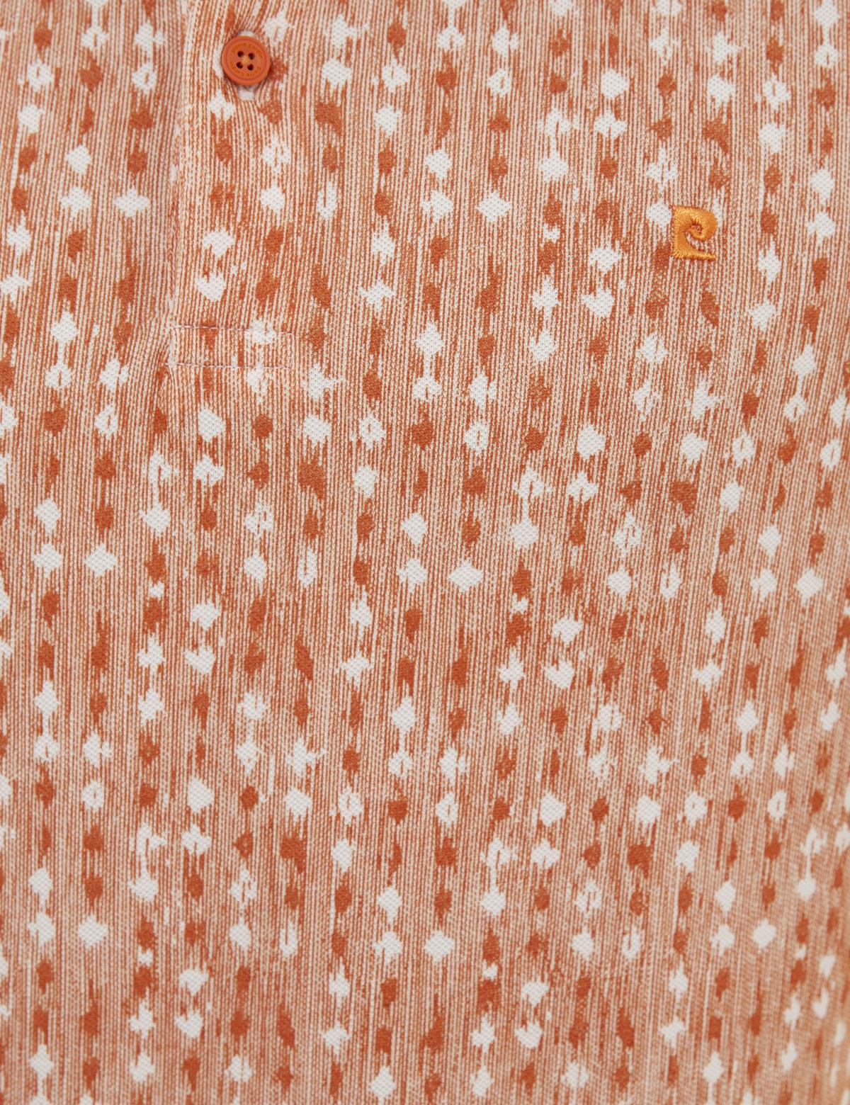 Turuncu Slim Fit Polo Yaka T-Shirt - 50218599061