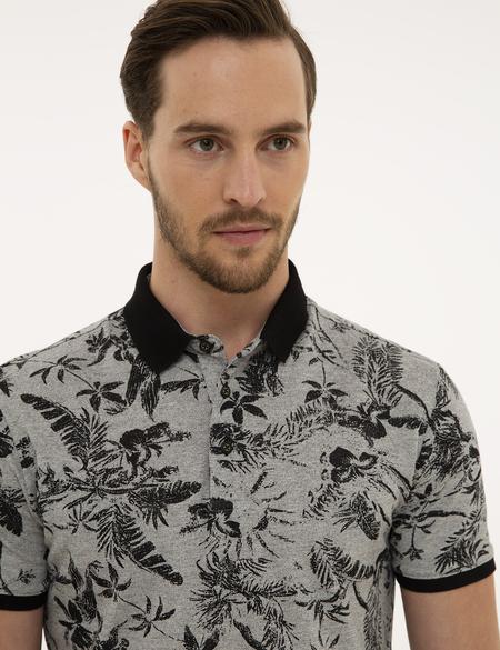 Siyah Slim Fit Polo Yaka Tişört - 50219725023
