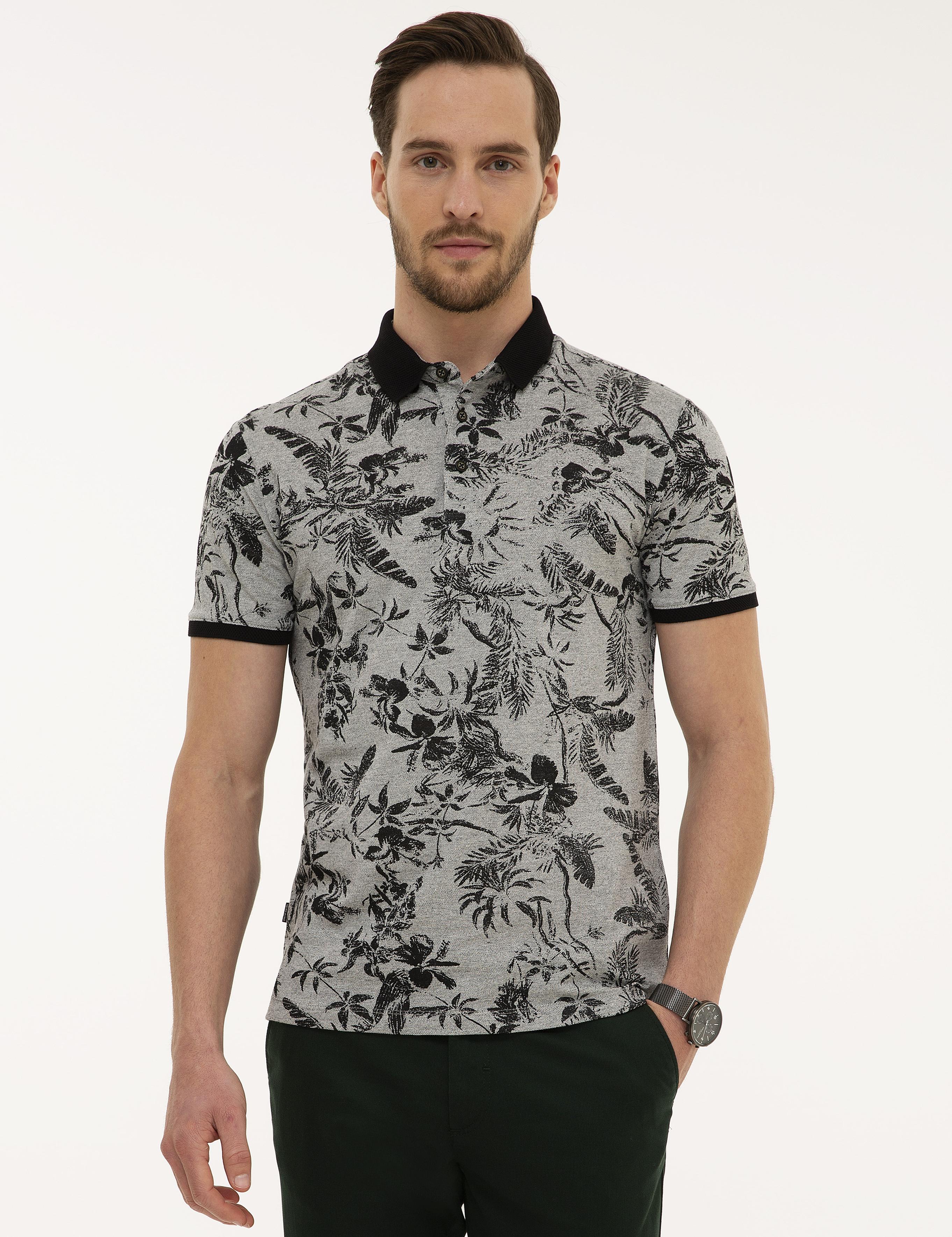 Siyah Slim Fit Polo Yaka Tişört