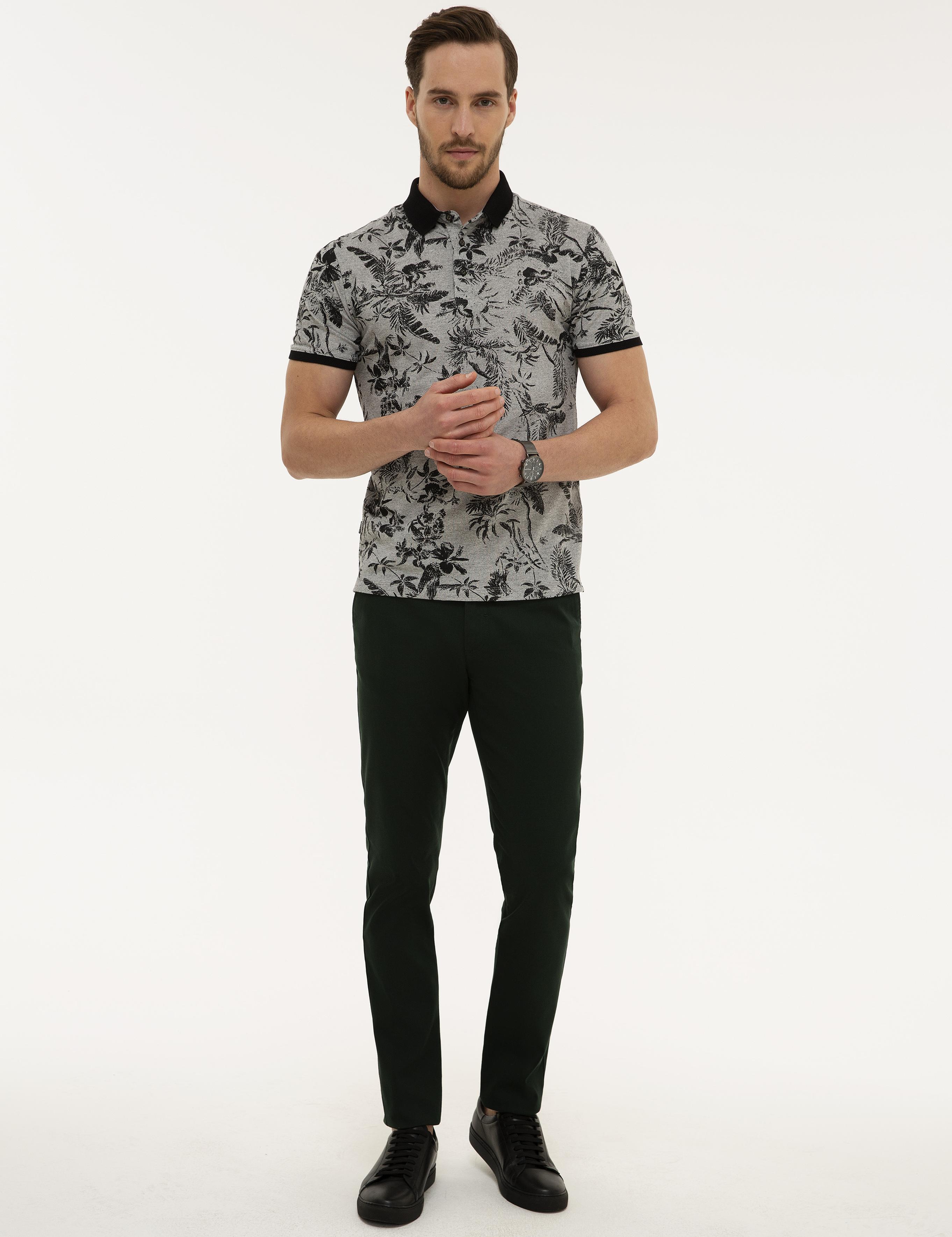 Siyah Slim Fit Polo Yaka Tişört