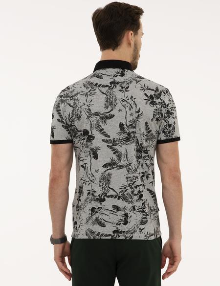 Siyah Slim Fit Polo Yaka Tişört - 50219725023