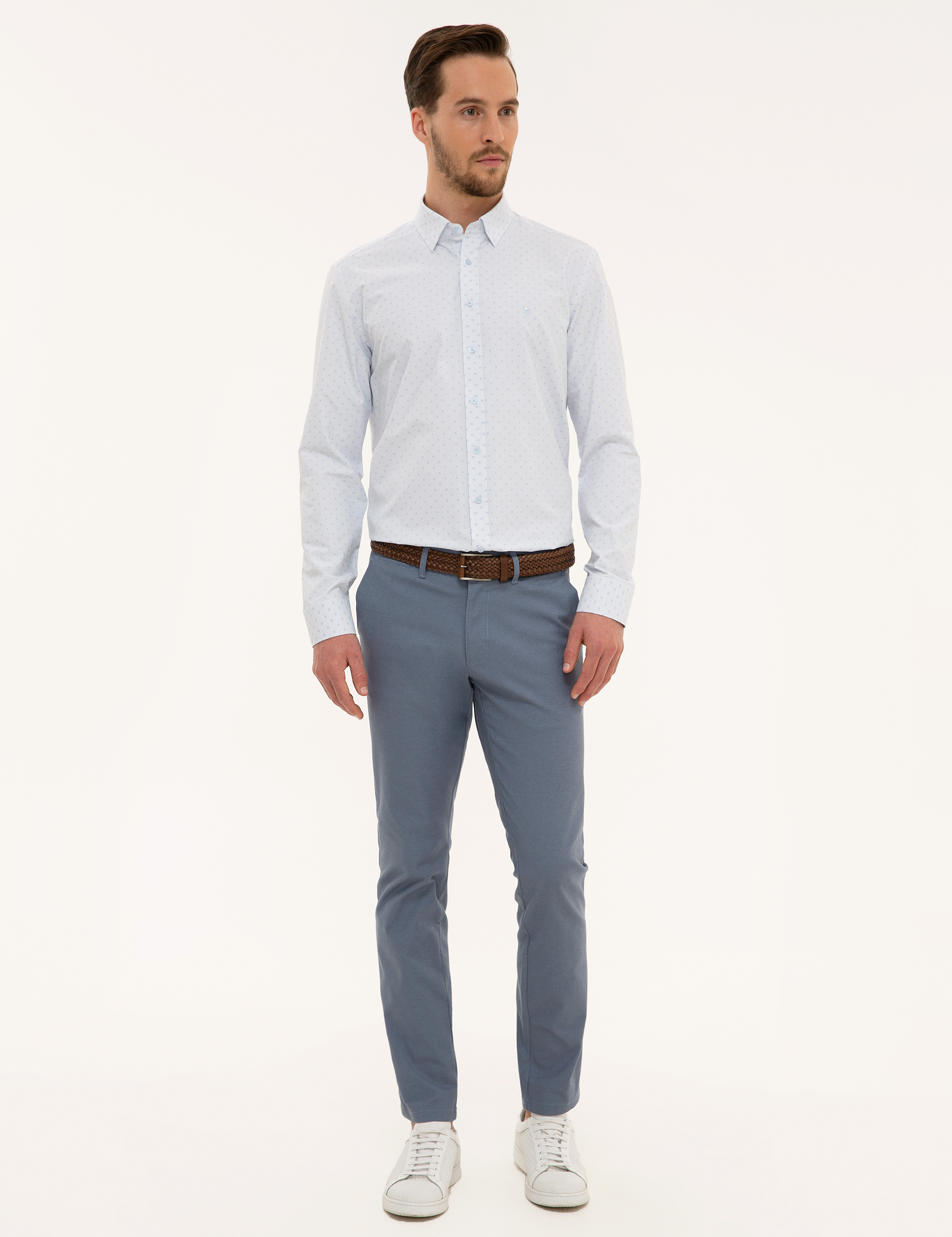 Açık Mavi Regular Fit Gömlek - Image 4