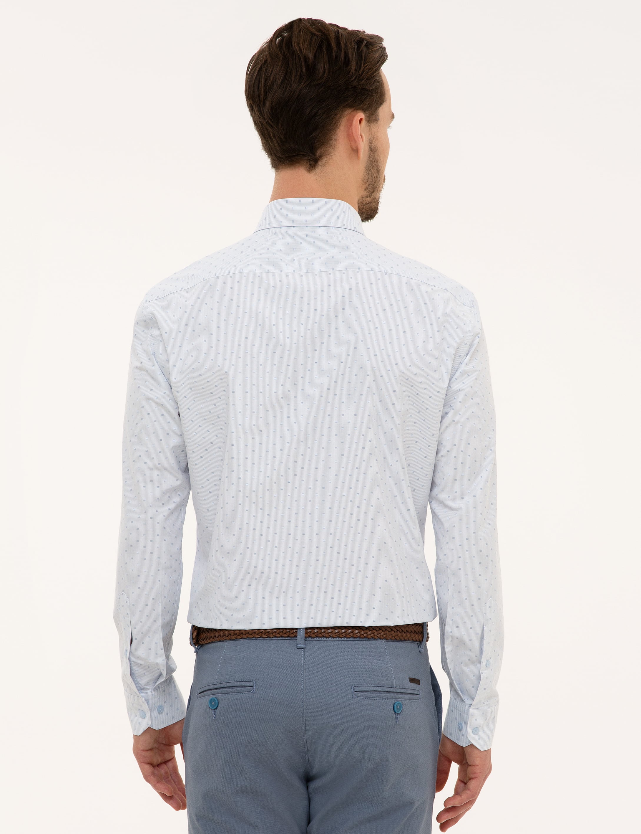 Açık Mavi Regular Fit Gömlek - Image 3