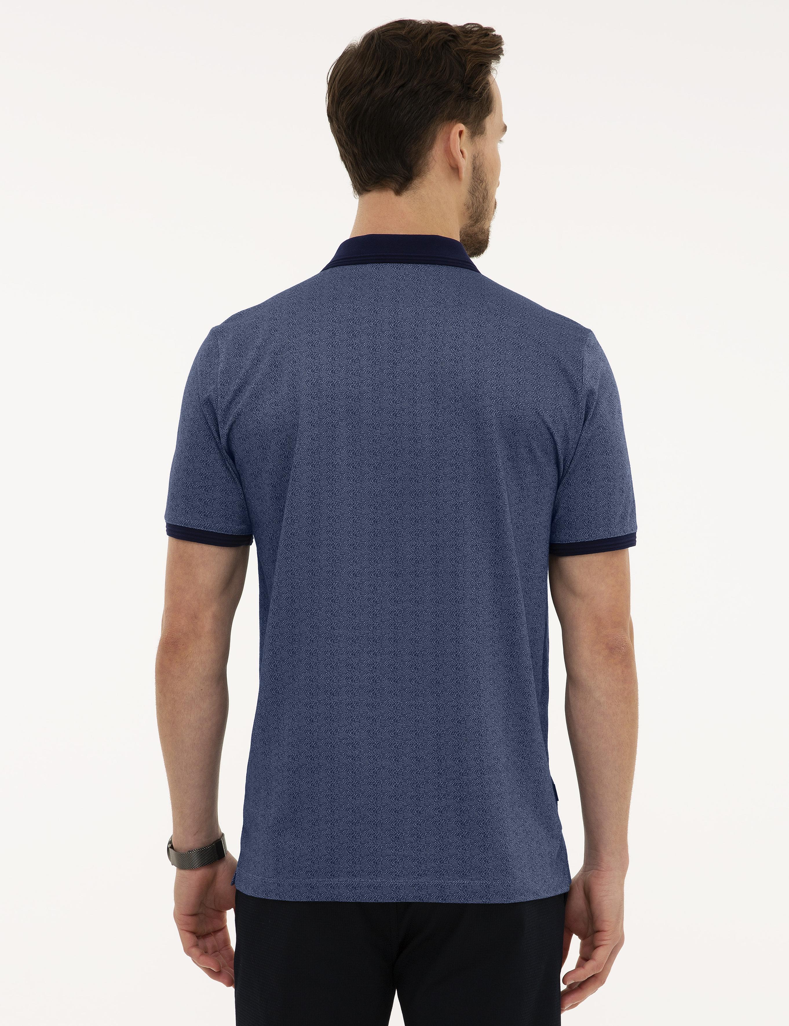 Lacivert Regular Fit Polo Yaka T-Shirt