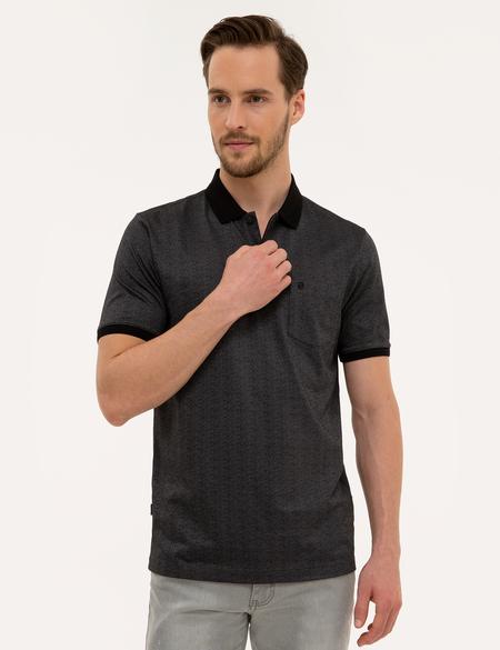 Siyah Regular Fit Polo Yaka T-Shirt - 50219445011