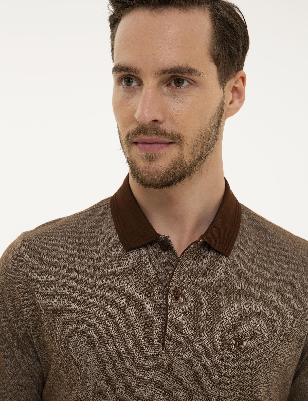 Kahverengi Regular Fit Polo Yaka T-Shirt