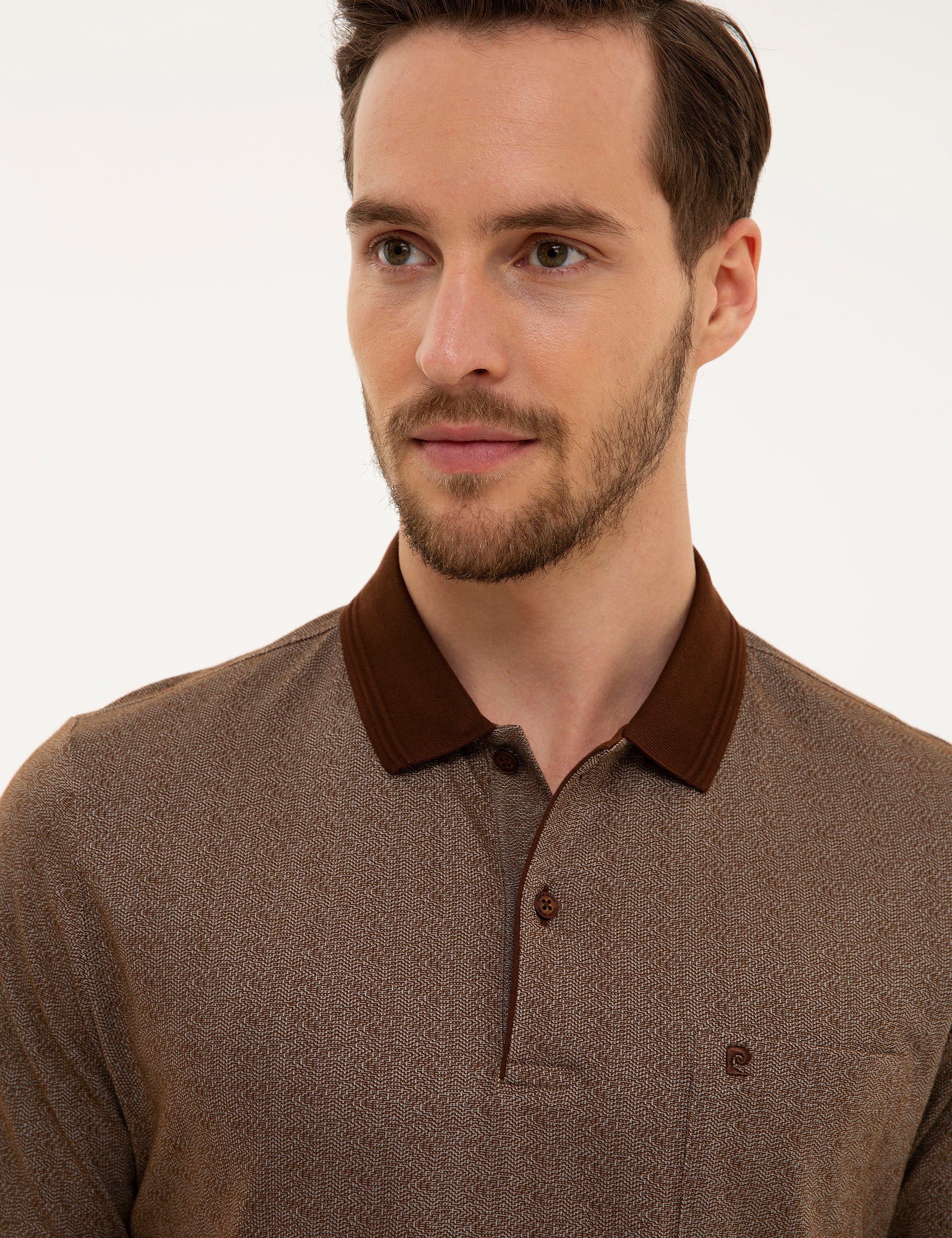 Kahverengi Regular Fit Polo Yaka Tişört - Image 1