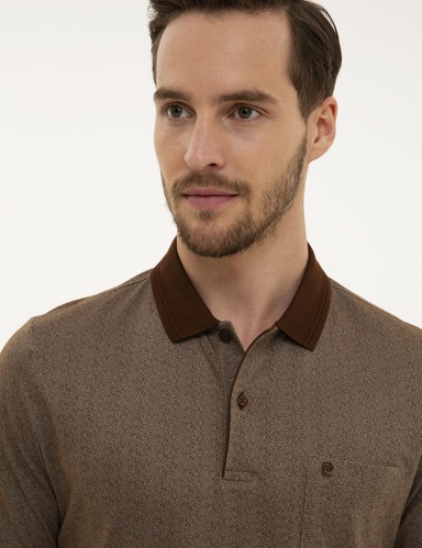 Kahverengi Regular Fit Polo Yaka Tişört