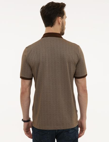 Kahverengi Regular Fit Polo Yaka T-Shirt - 50219445036