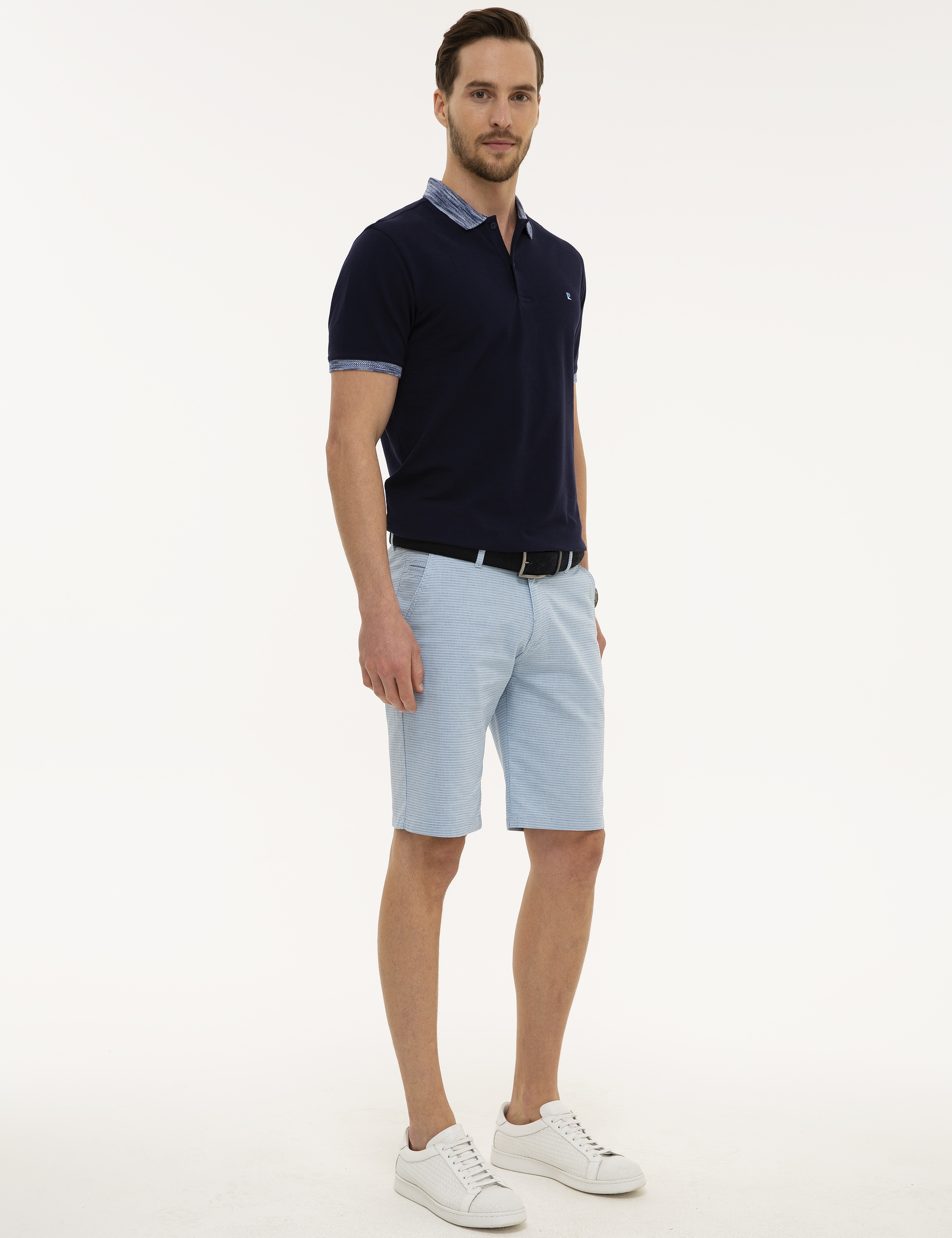 Açık Mavi Standart Fit Bermuda Şort