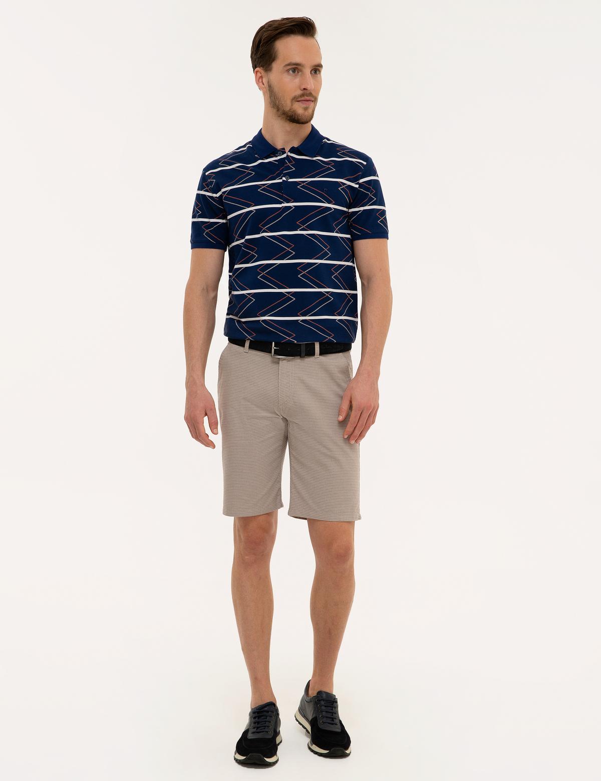 Koyu Gri Standart Fit Bermuda Şort