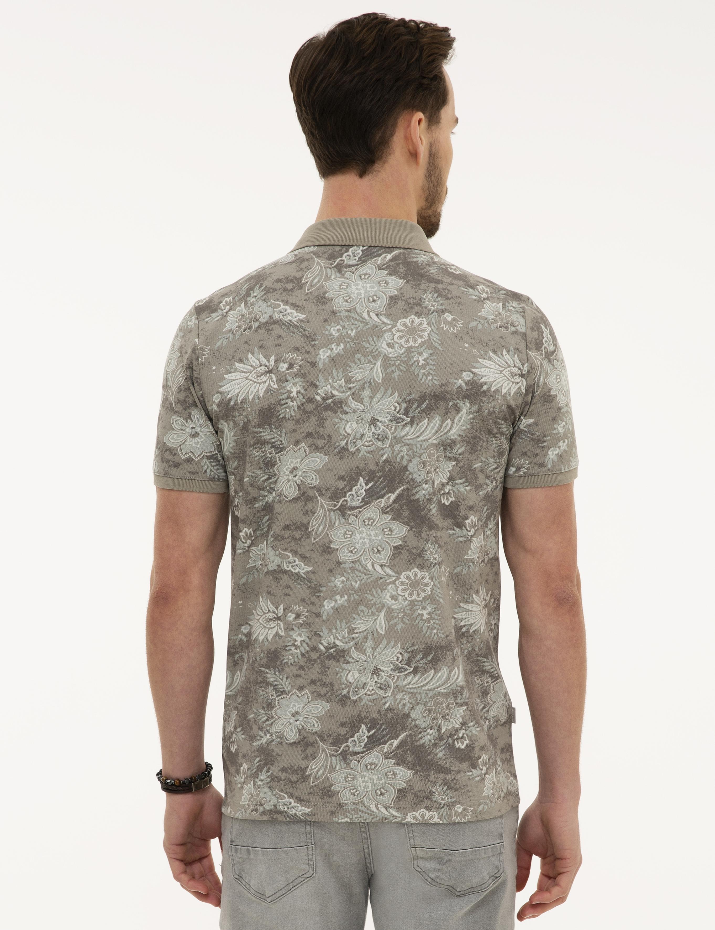 Koyu Gri Slim Fit Polo Yaka Tişört