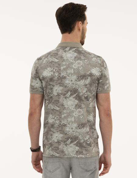 Koyu Gri Slim Fit Polo Yaka Tişört - 50218596024