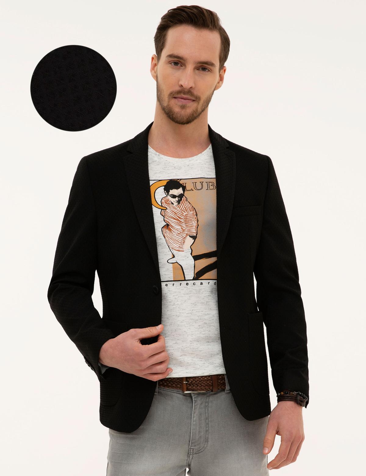 Siyah Ekstra Slim Fit Ceket