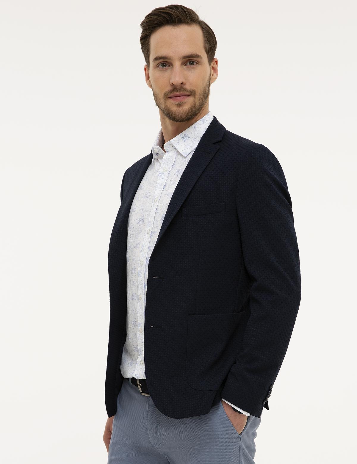 Lacivert Ekstra Slim Fit Ceket - 50220054002