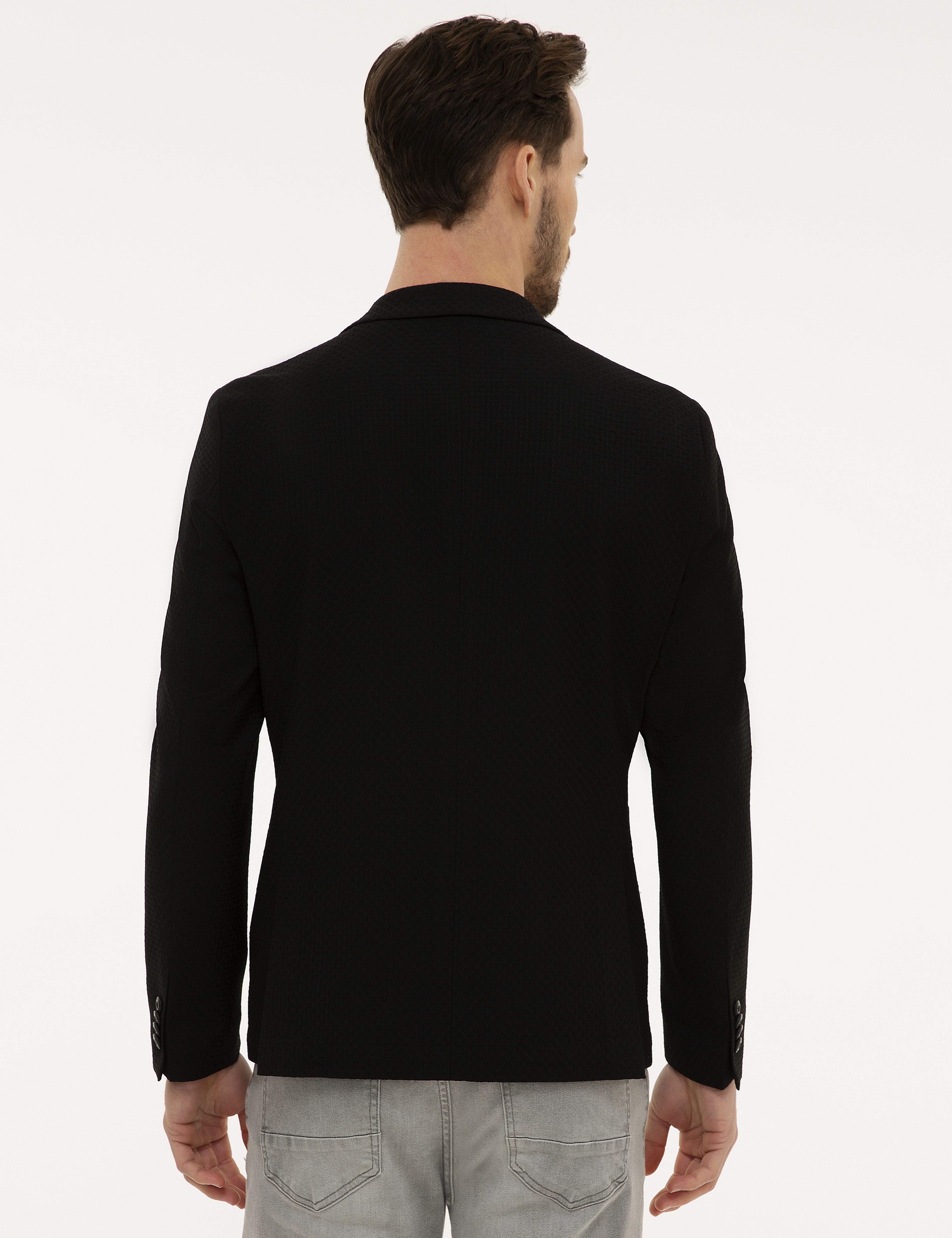 Siyah Ekstra Slim Fit Ceket