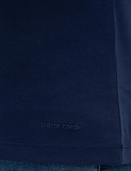 Lacivert Slim Fit Basic Tişört - 50218574006