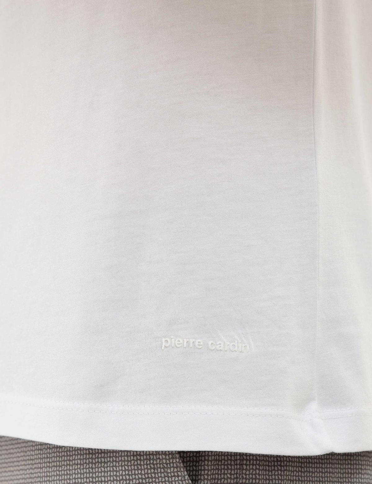 Beyaz Slim Fit Basic Tişört - 50218574018