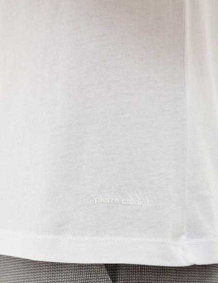 Beyaz Slim Fit Basic Tişört - 50218574018