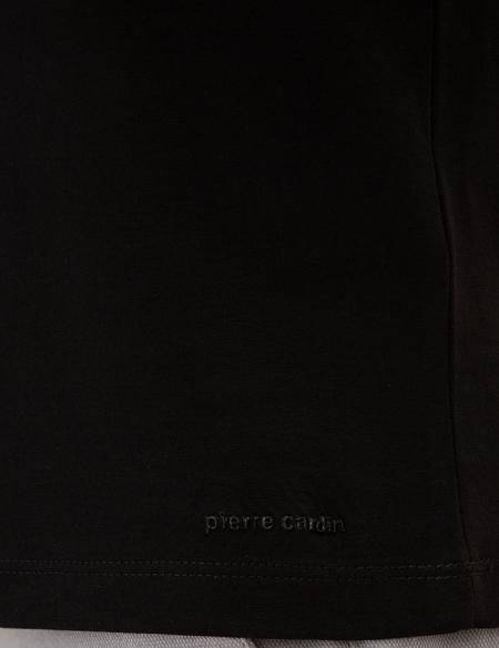 Siyah Slim Fit Bisiklet Yaka Basic T-Shirt - 50218574020