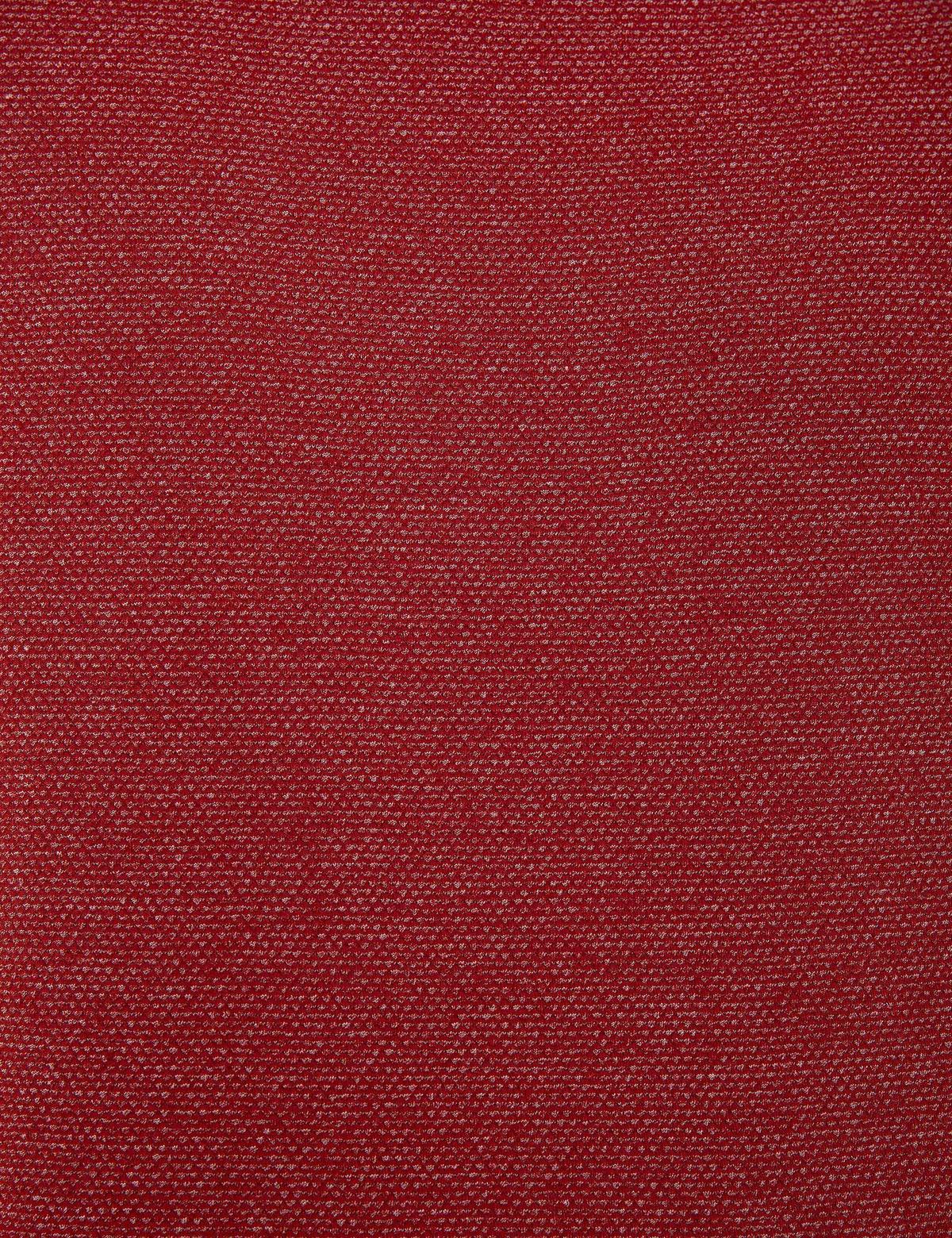 Bordo Slim Fit Bisiklet Yaka Tişört - 50218575034