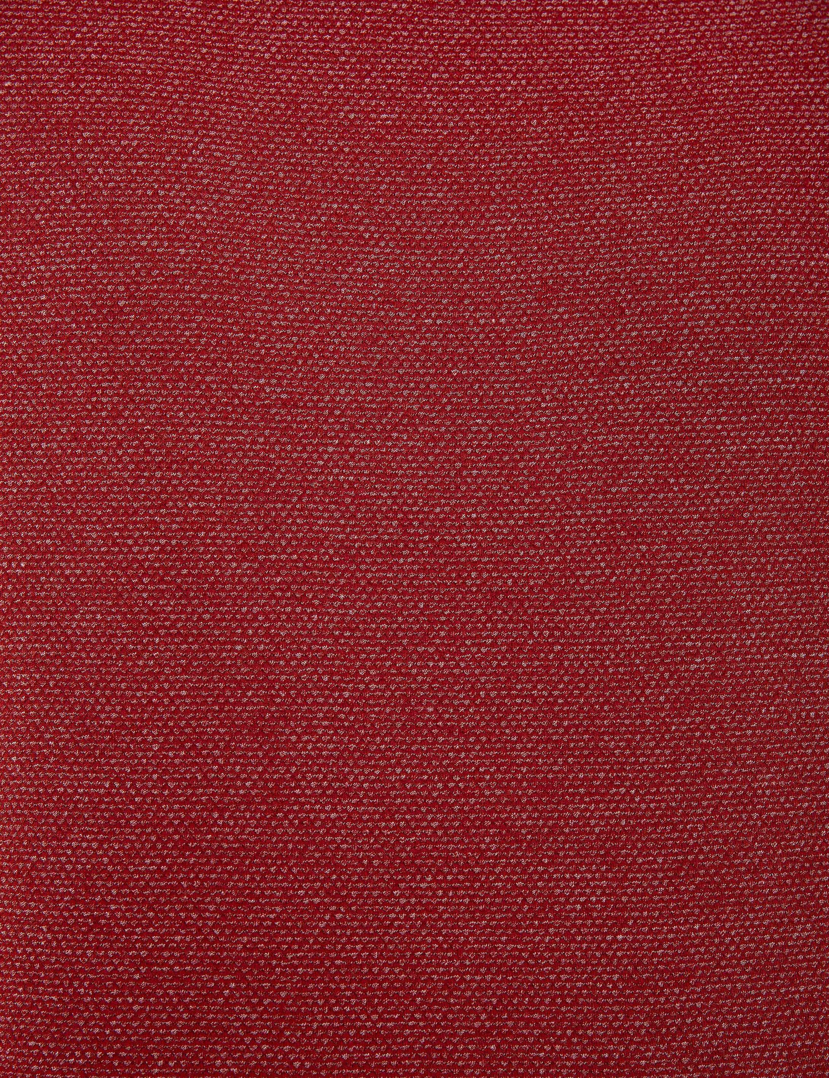 Bordo Slim Fit Bisiklet Yaka Tişört