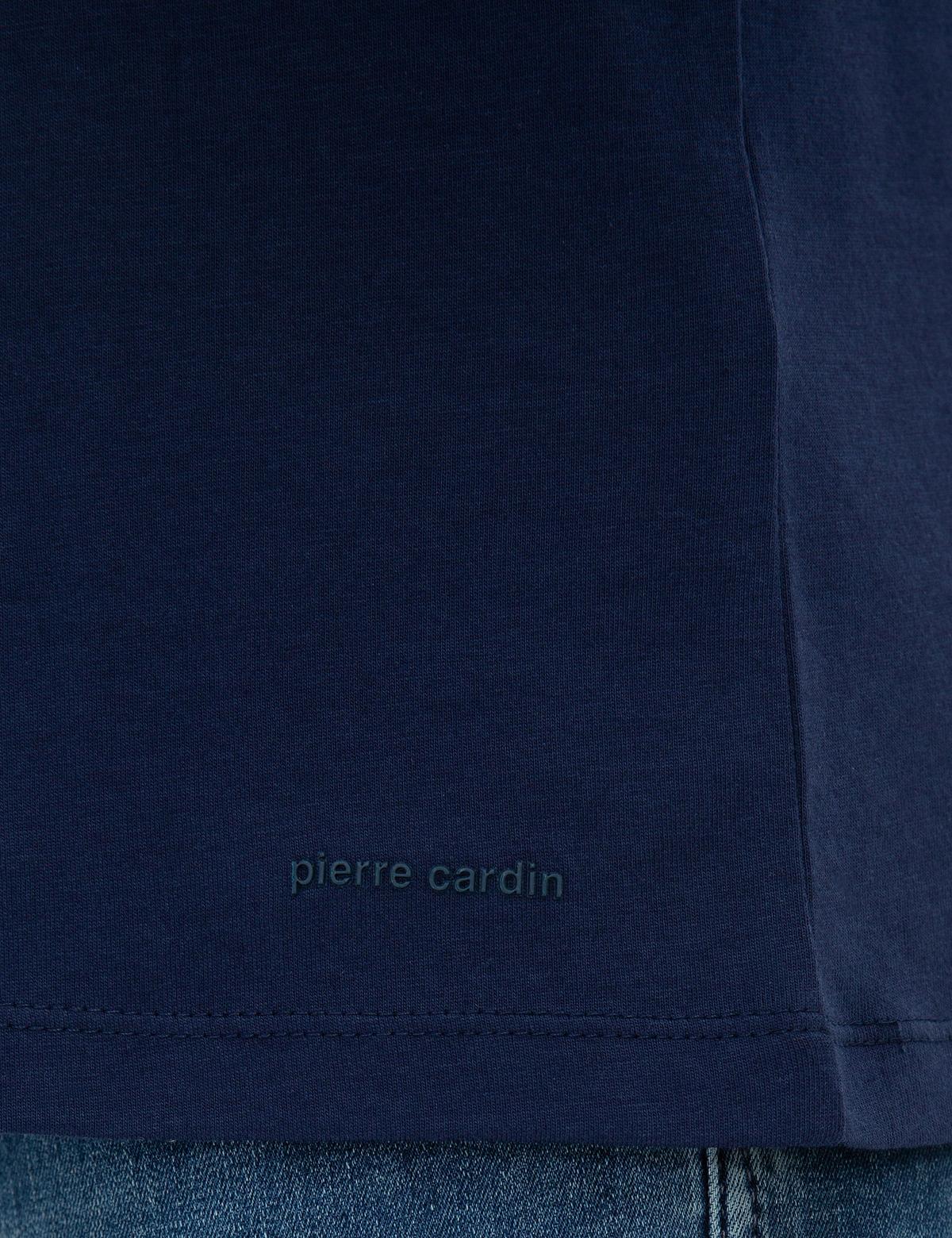 Lacivert Slim Fit V Yaka Basic T-Shirt - 50218576003